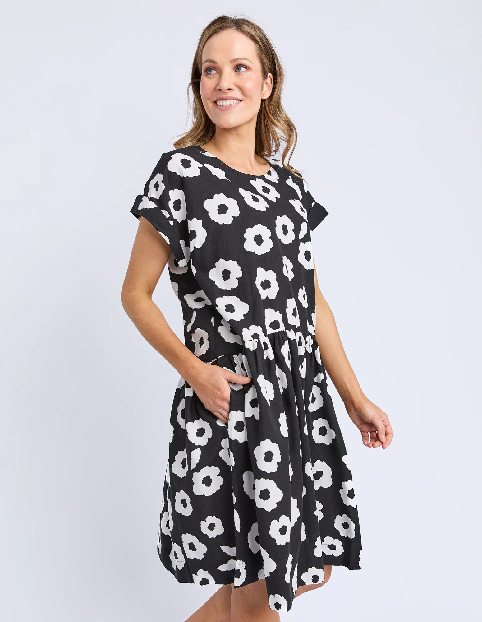 Elm Azalea Midi Dress Black - Image 6
