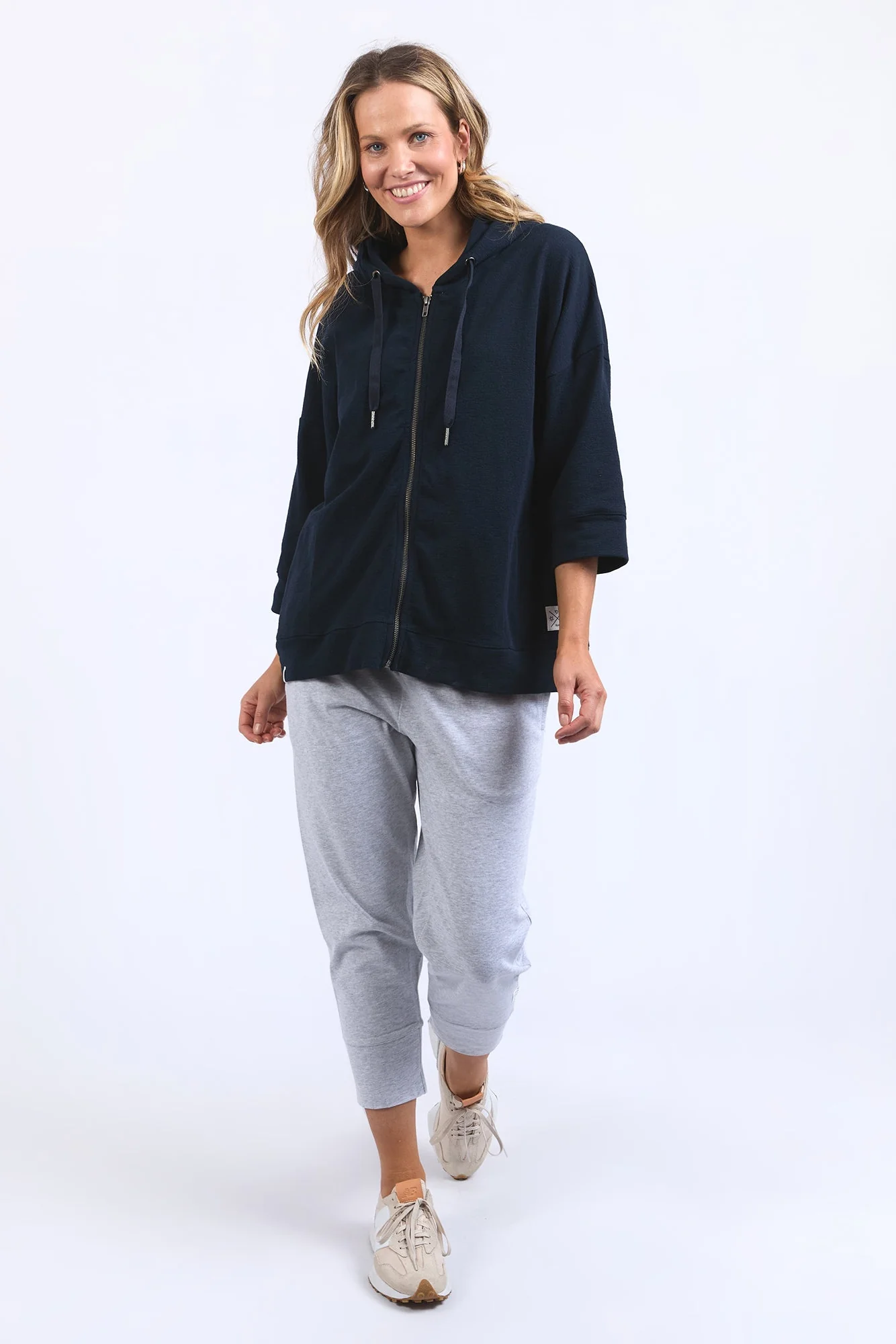 Elm Beachy Zip Hoodie Navy