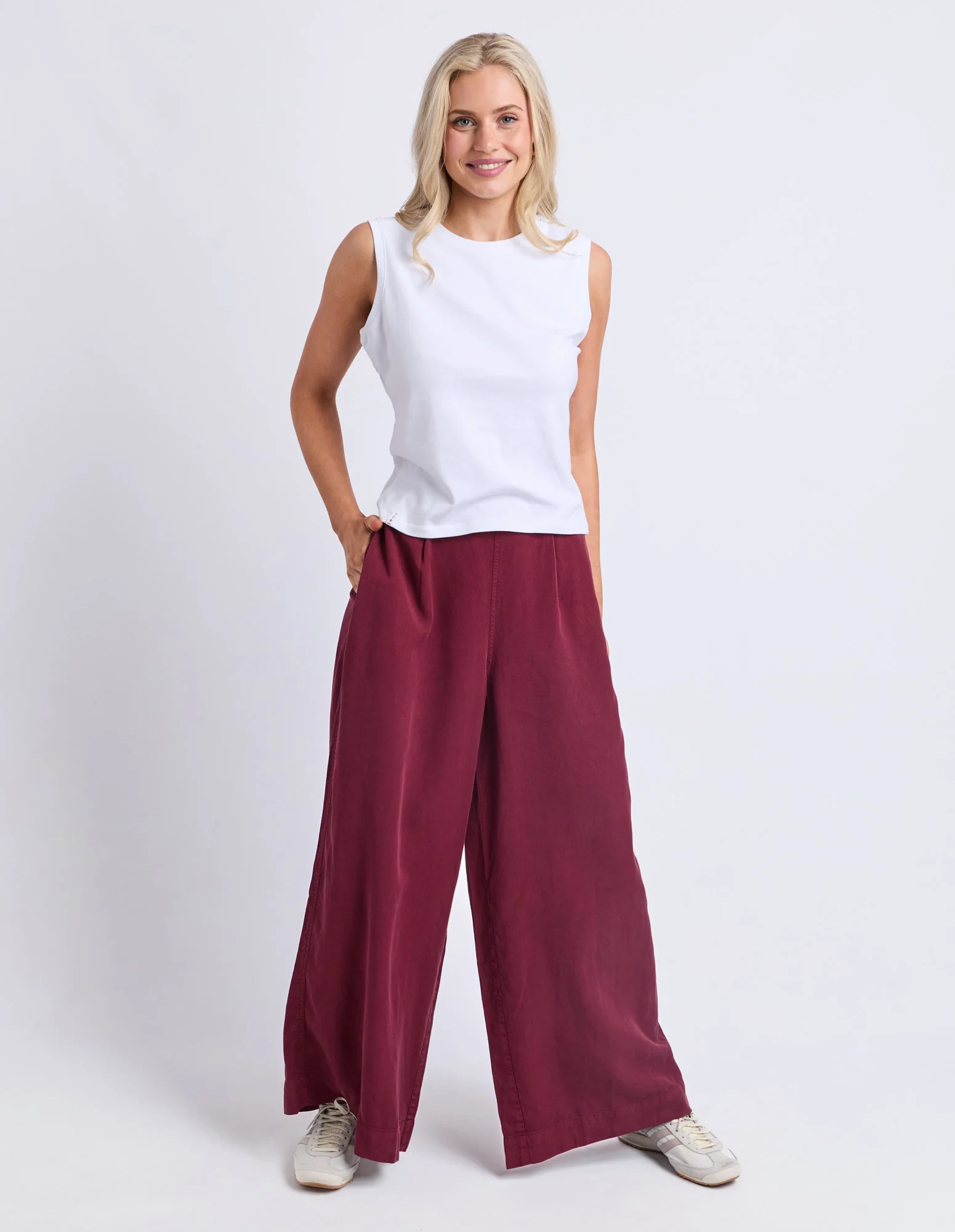Elm Bliss Culotte Pant Plum - Image 4