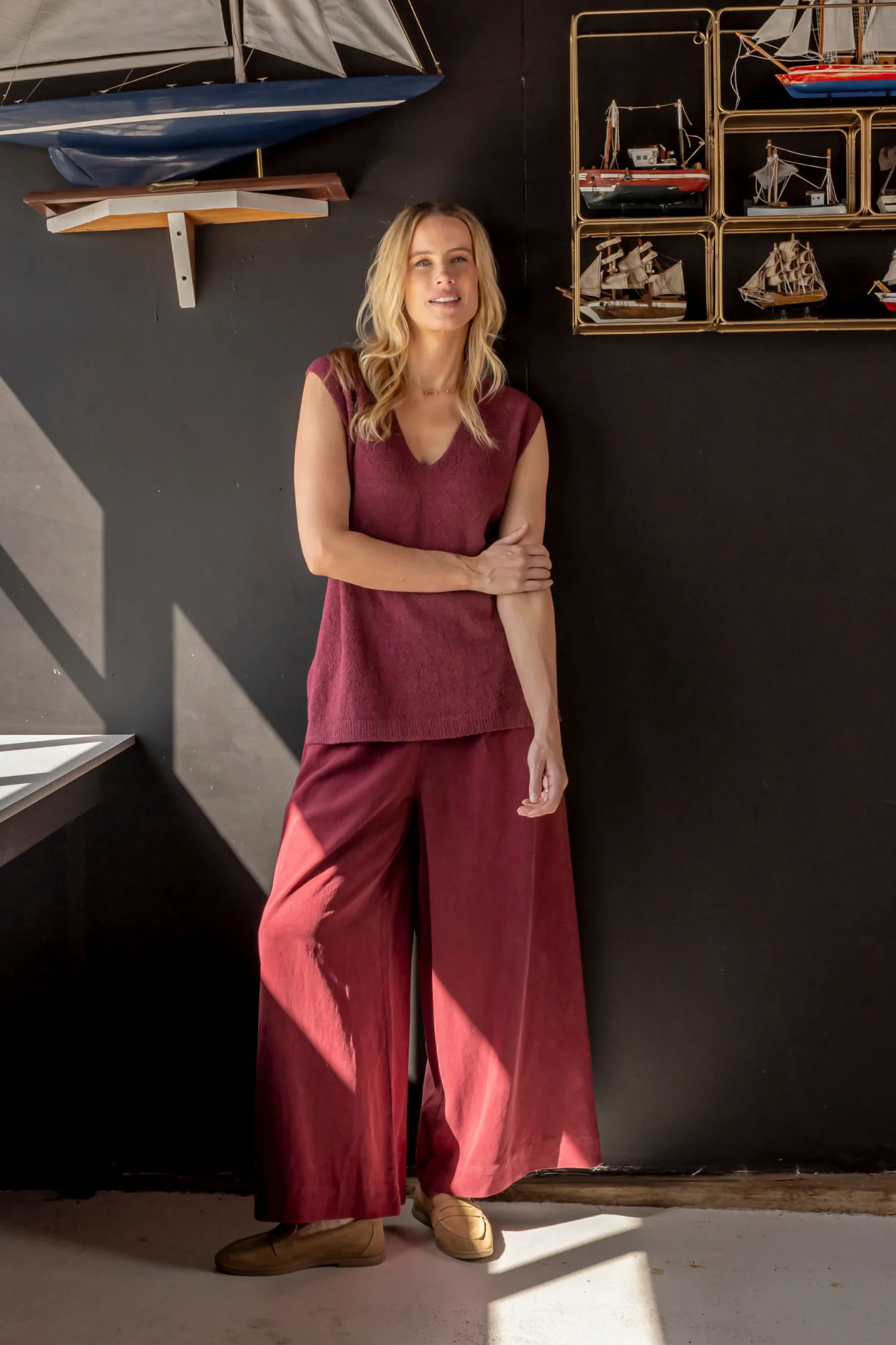 Elm Bliss Culotte Pant Plum - Image 5