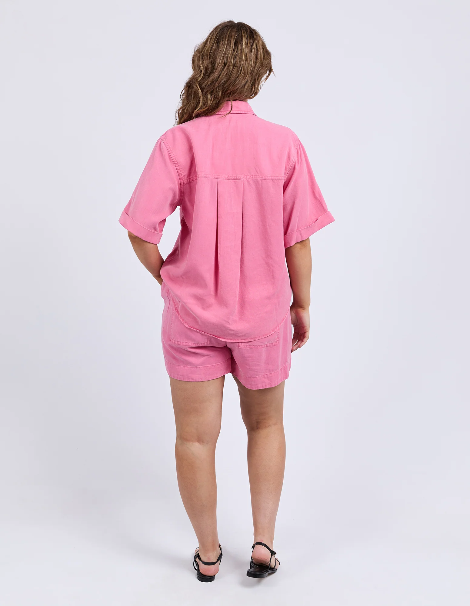 Elm Bliss Washed Shirt Chateau Rose - Image 8