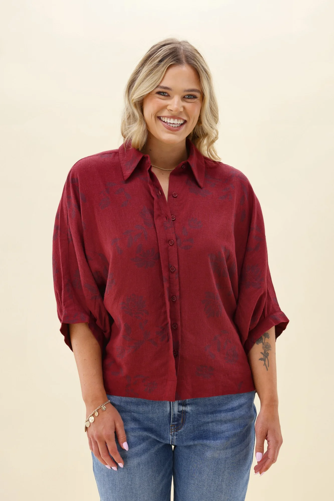 Elm Bramble Shirt Plum - Image 2