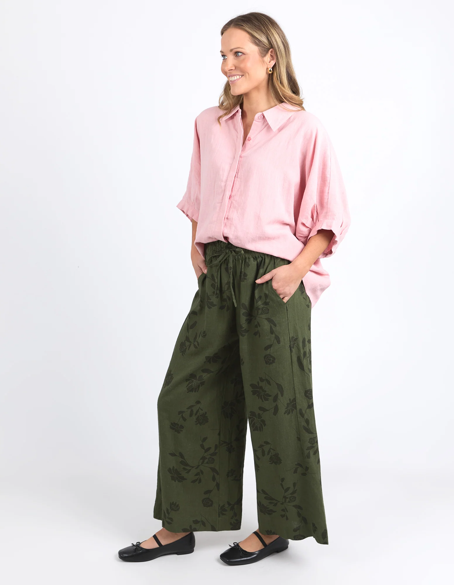 Elm Bramble Wide Leg Pant Bramble Print - Image 4