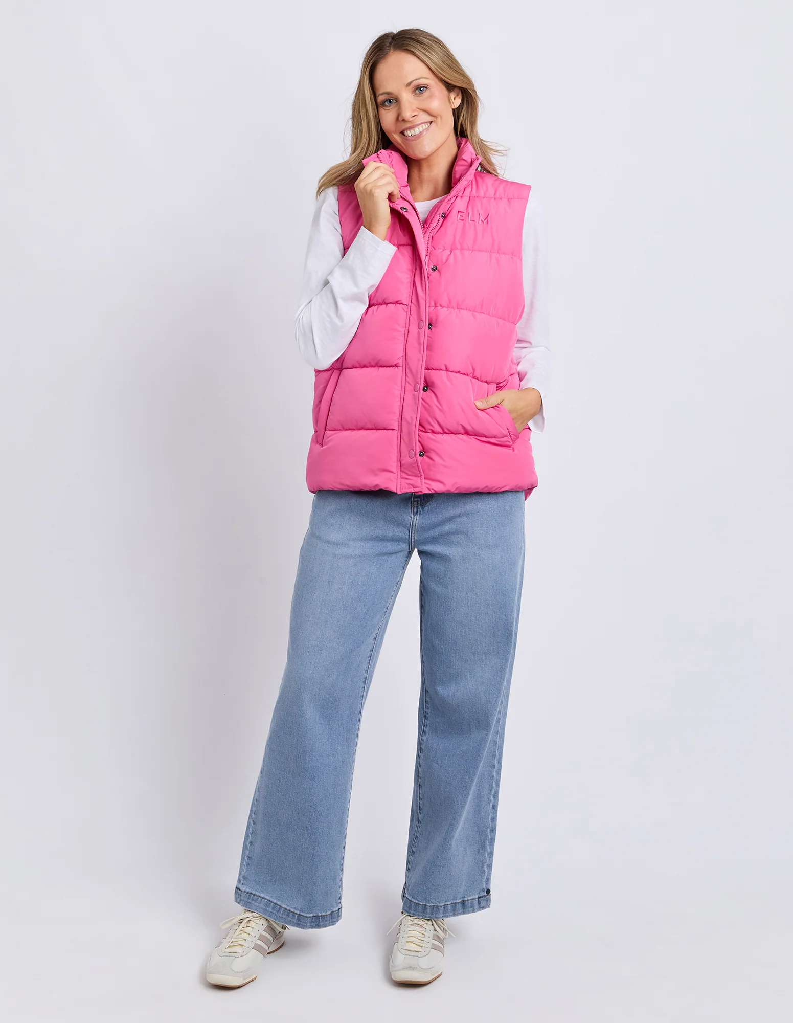 Elm Core Puffer Vest Hot Pink - Image 3