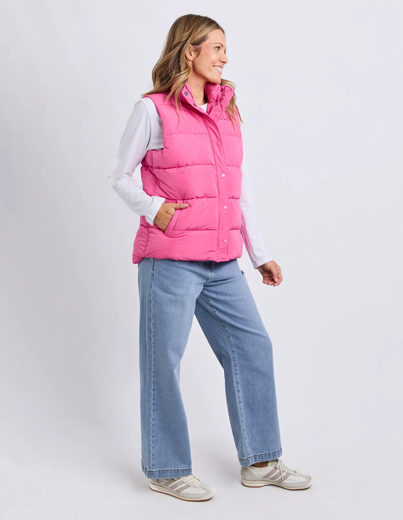Elm Core Puffer Vest Hot Pink - Image 9
