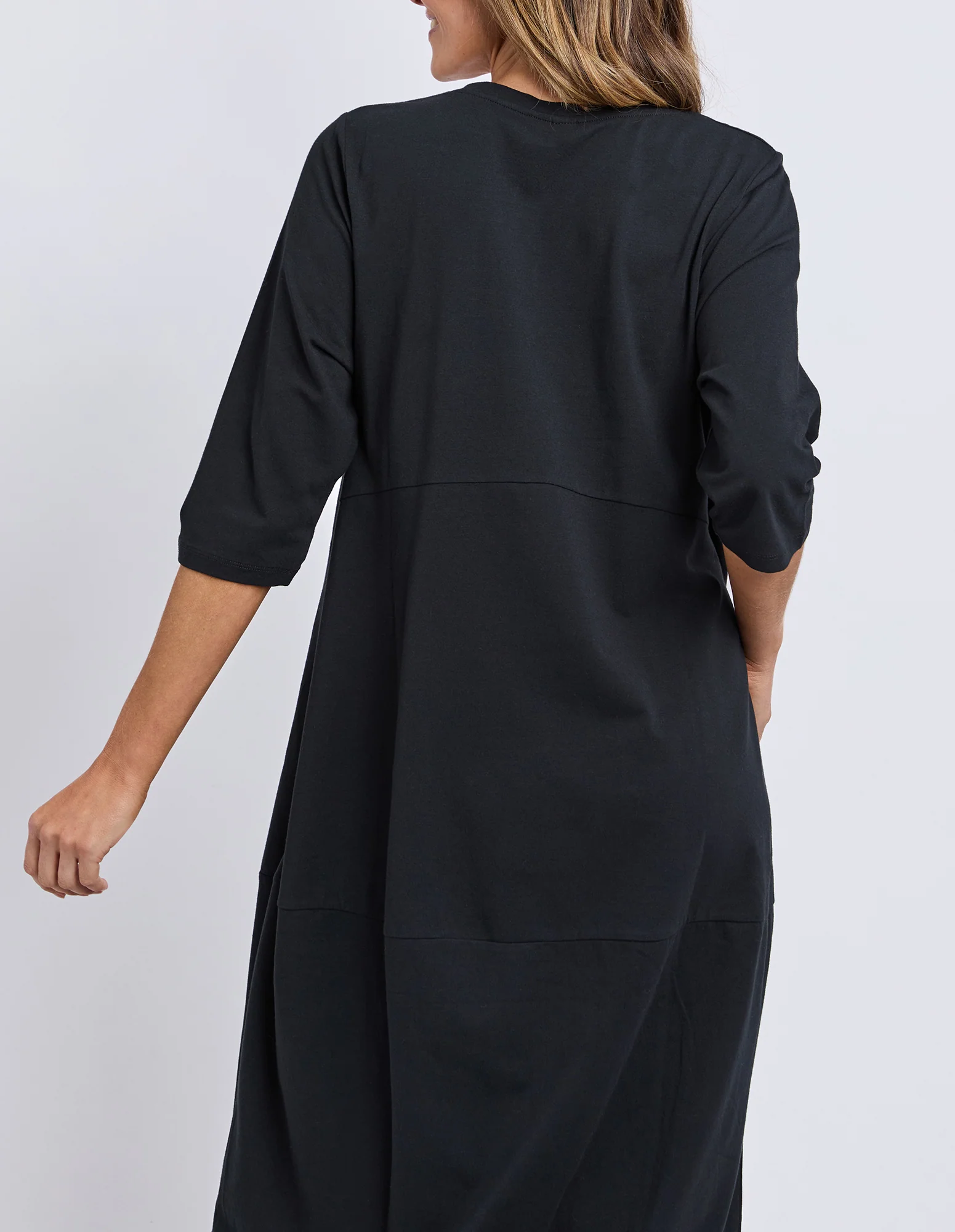 Elm Diana Dress 3/4 Sleeve Black - Image 6