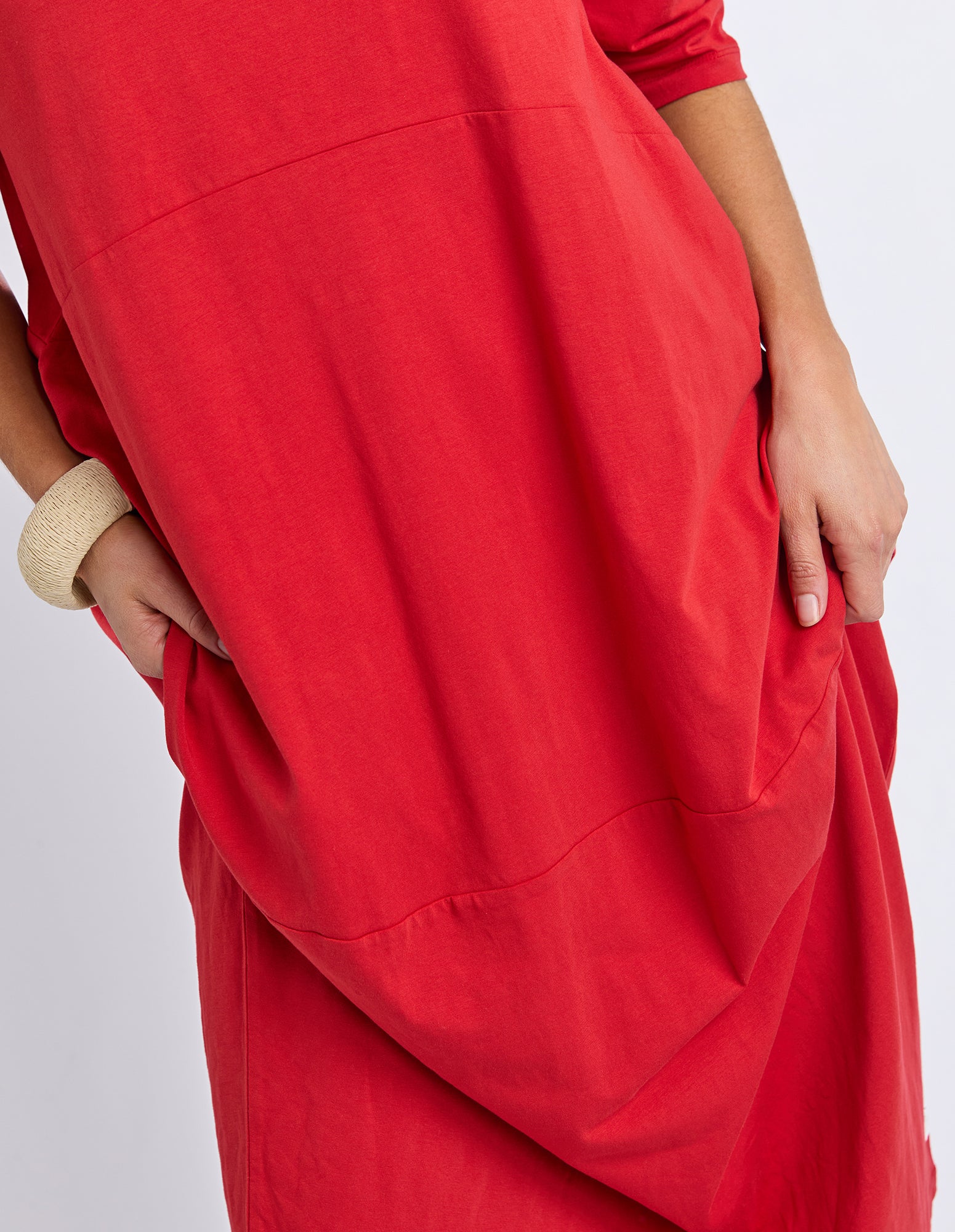 Elm Diana Dress 3/4 Sleeve Cranberry - Image 3