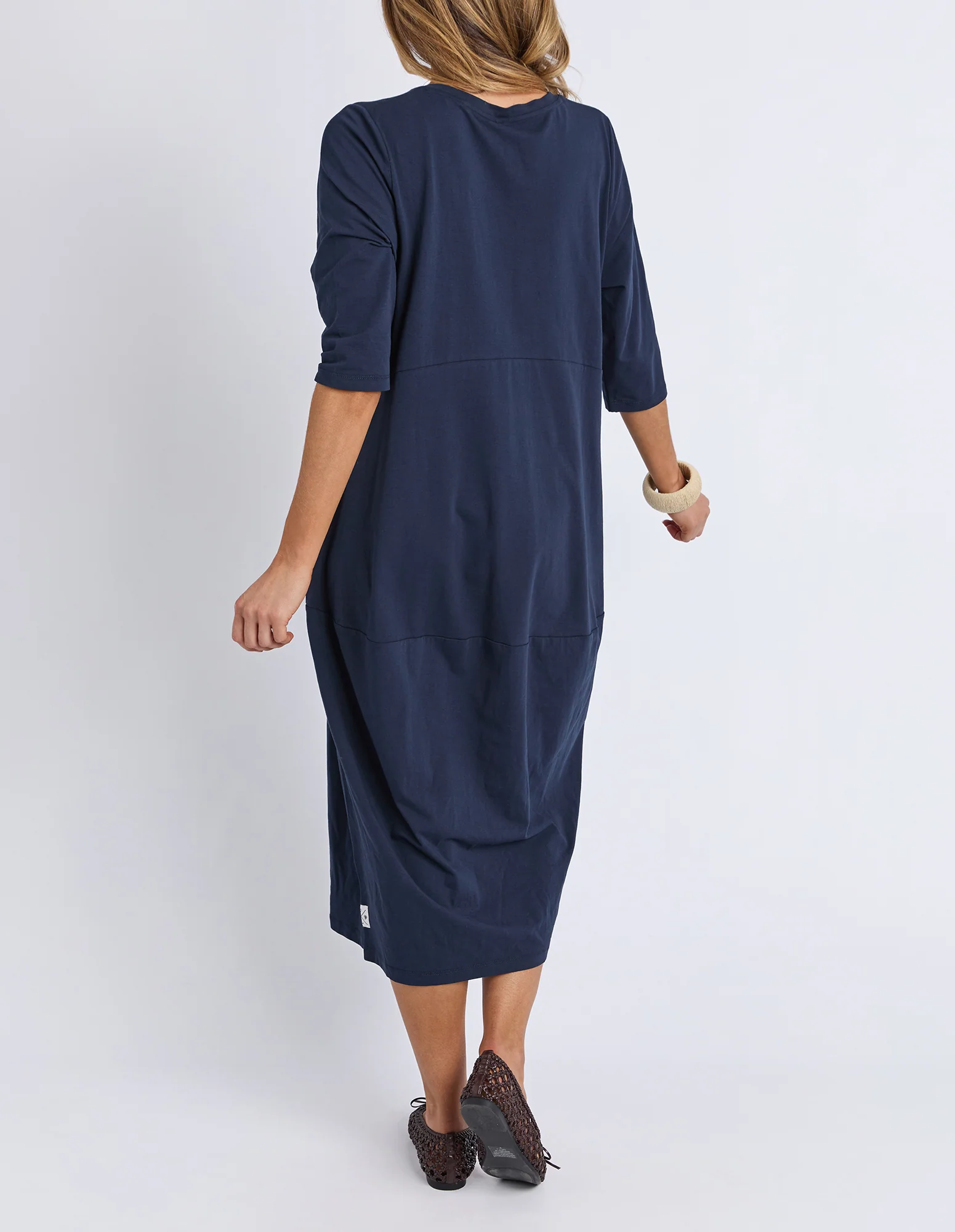 Elm Diana Dress 3/4 Sleeve Navy - Image 6