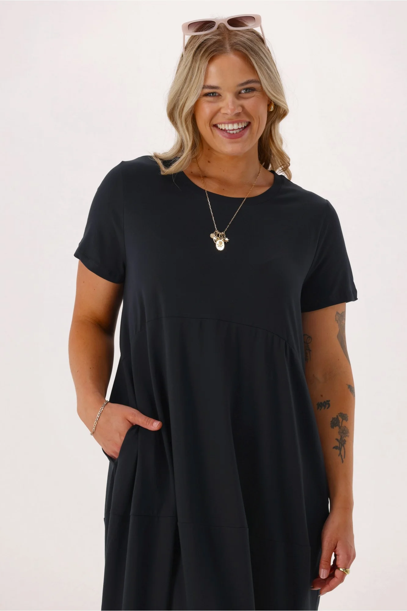 Elm Diana S/S Dress Black - Image 2