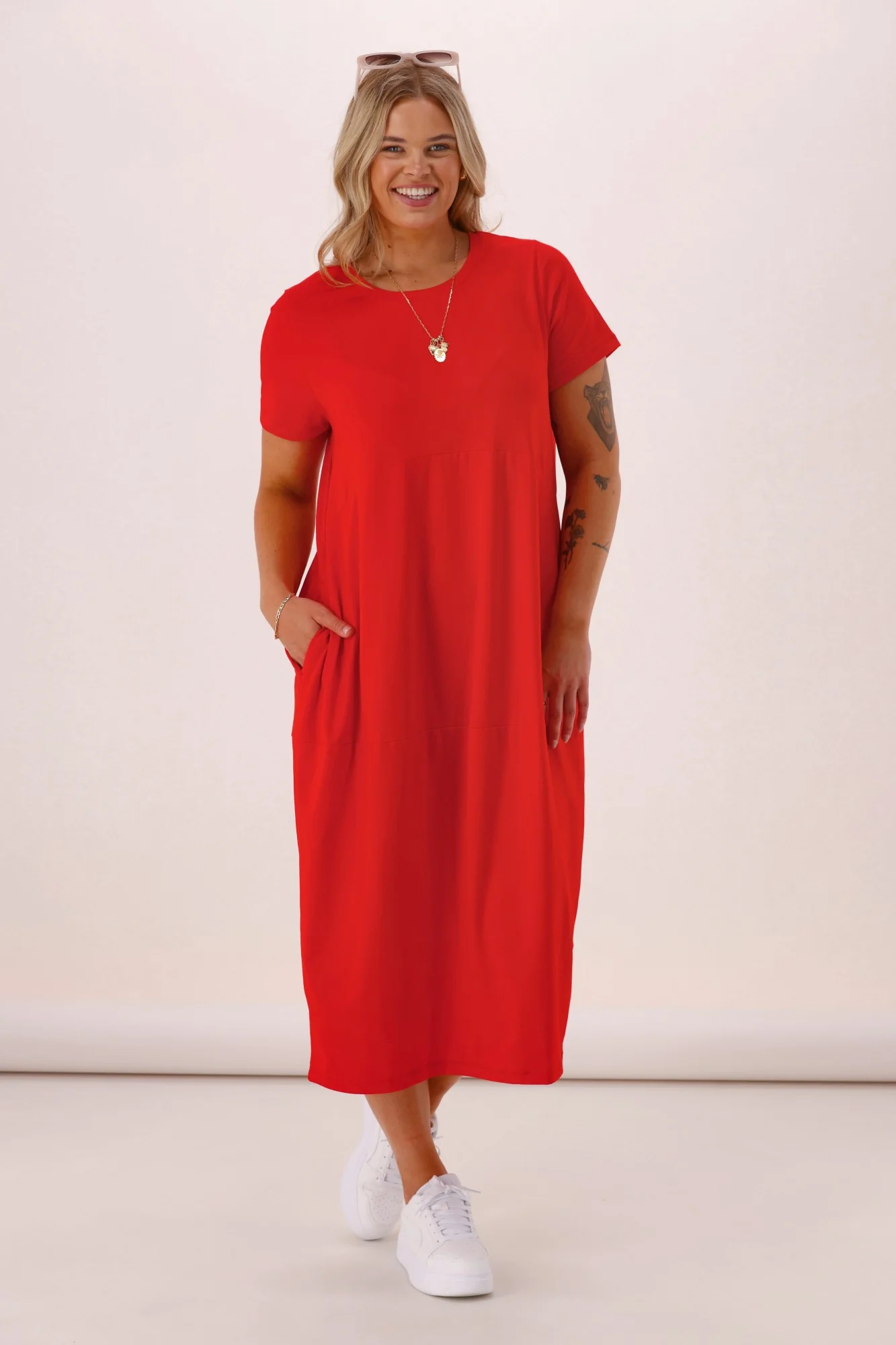 Elm Diana S/S Dress Poppy - Image 3