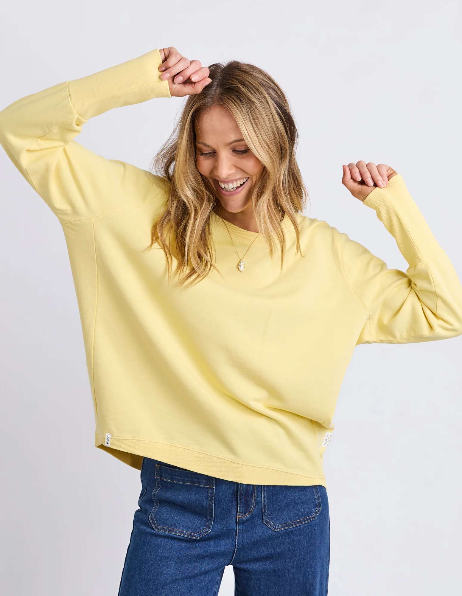 Elm Divine Crew Butter Yellow