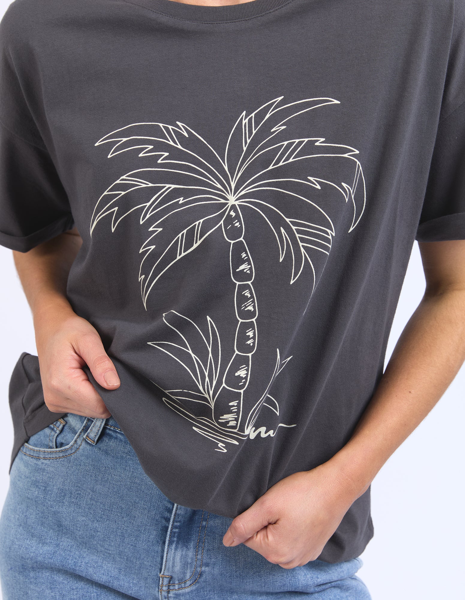 Elm Easy Breezy Tee Charcoal - Image 2