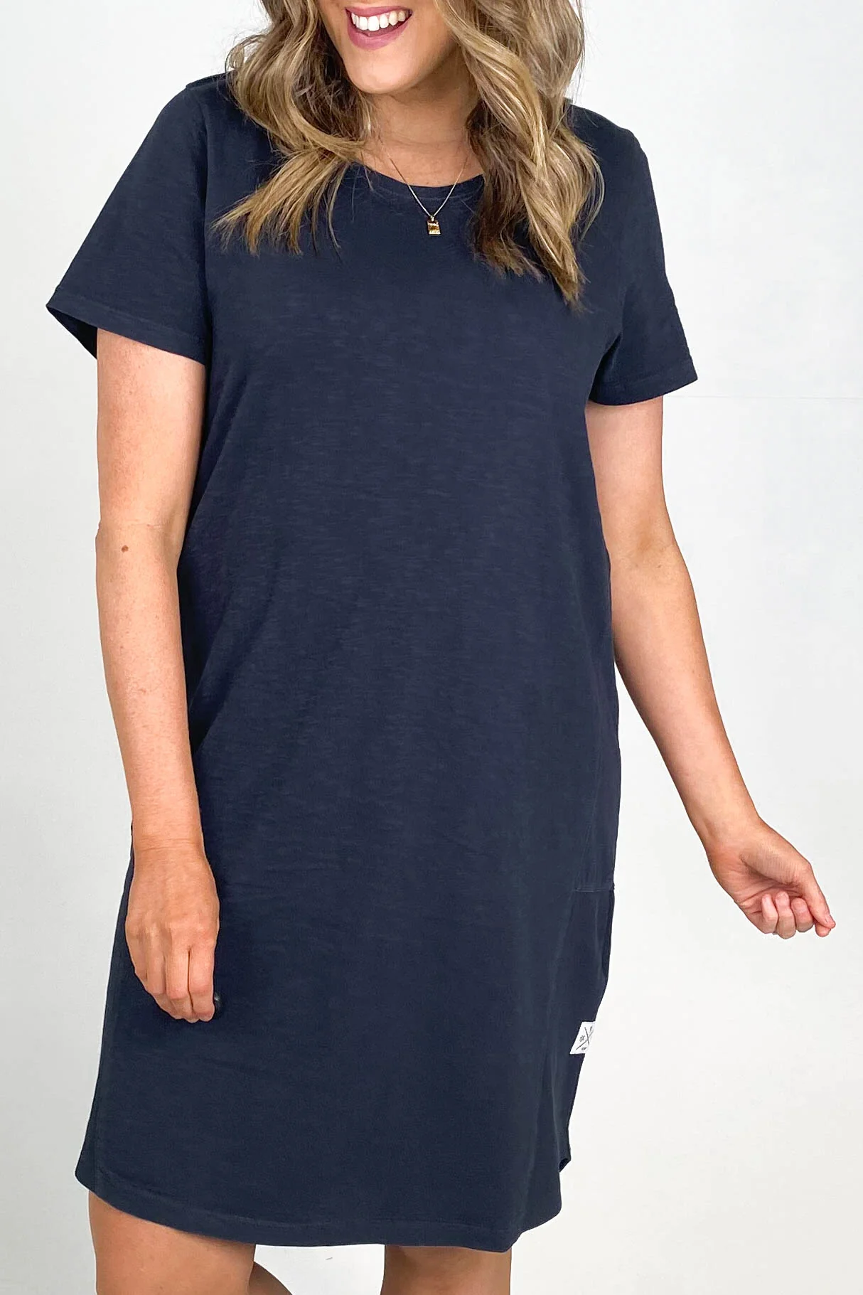 Elm Easy Livin Dress Navy - Image 2