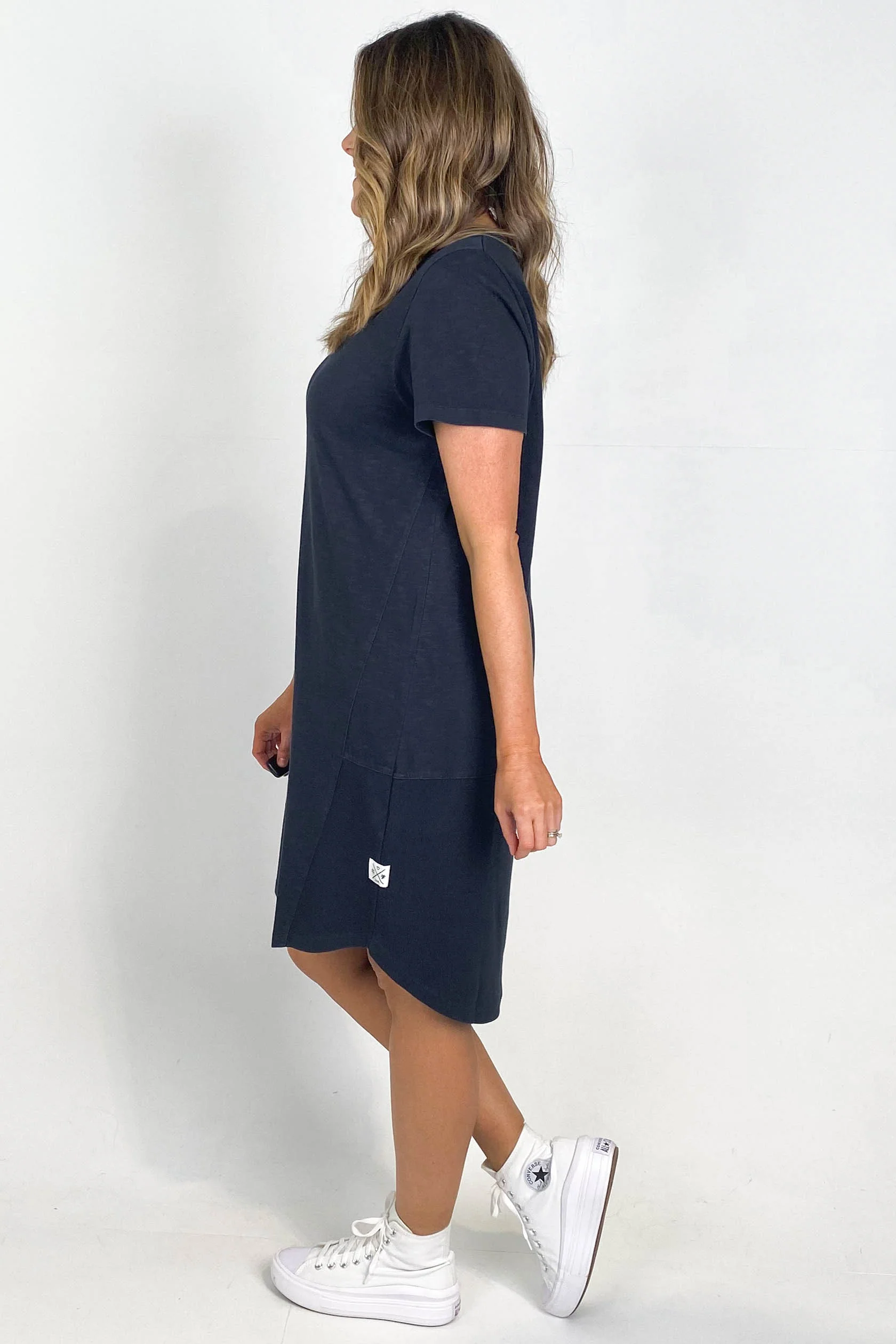 Elm Easy Livin Dress Navy - Image 5