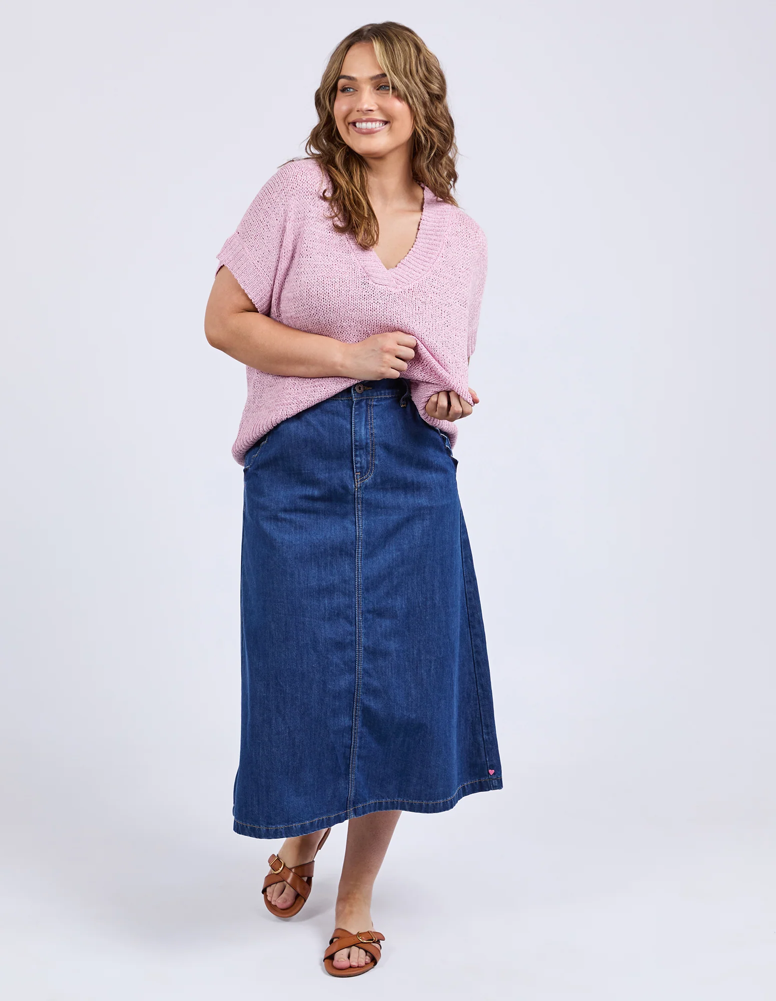 Elm Elba Knit Top Dusky Rose - Image 4