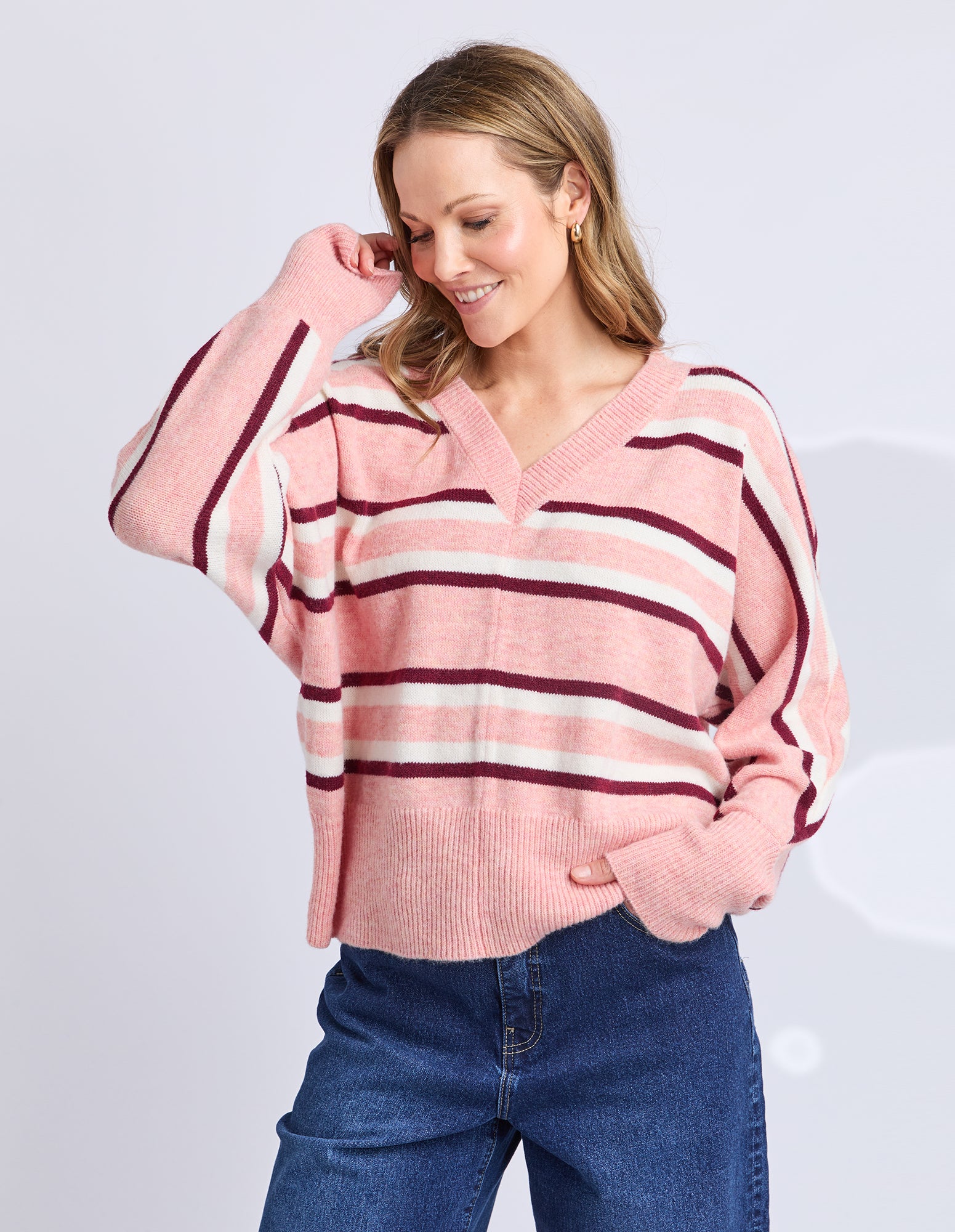 Elm Elsa Knit Rose Stripe - Image 3