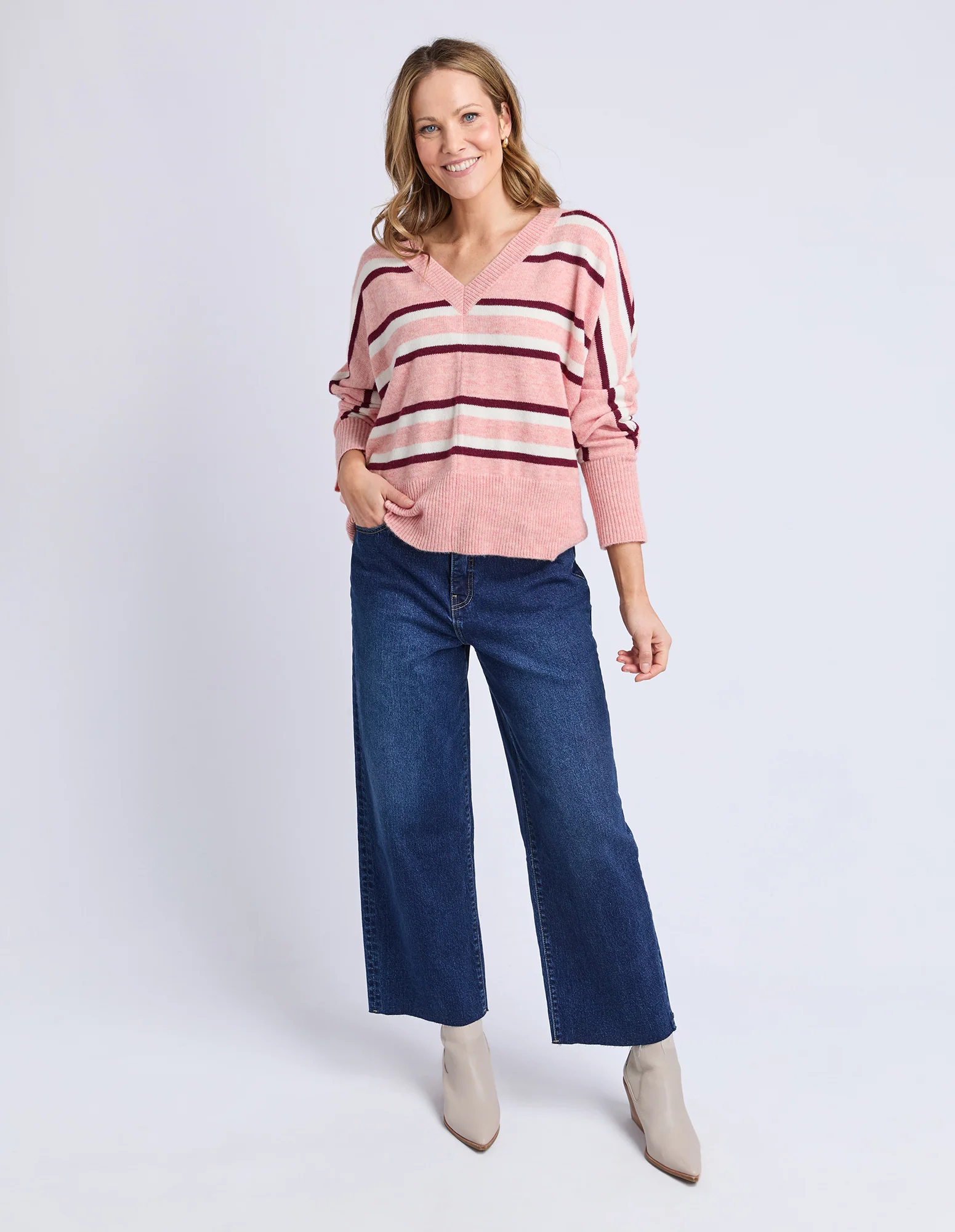 Elm Elsa Knit Rose Stripe - Image 4