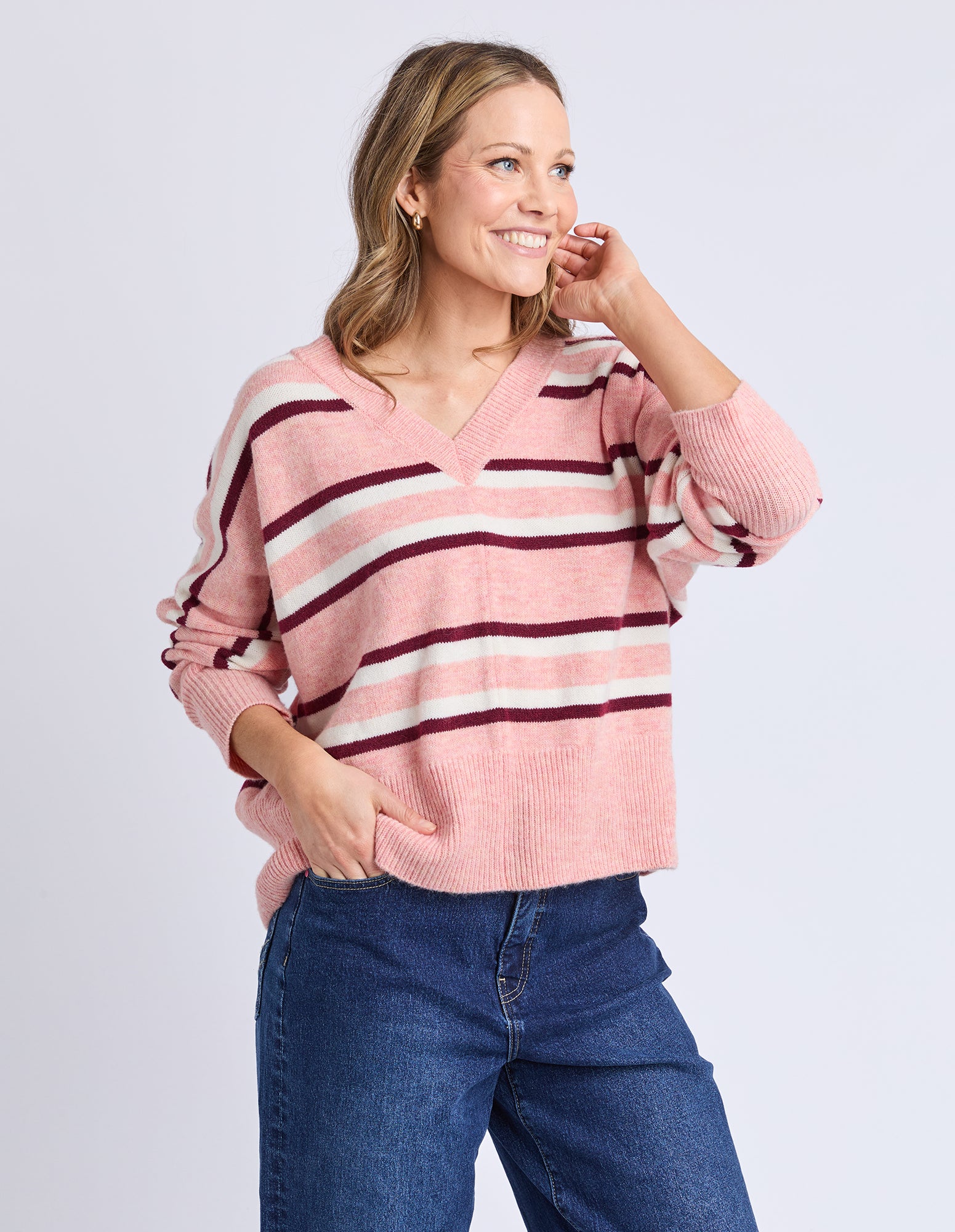 Elm Elsa Knit Rose Stripe - Image 5