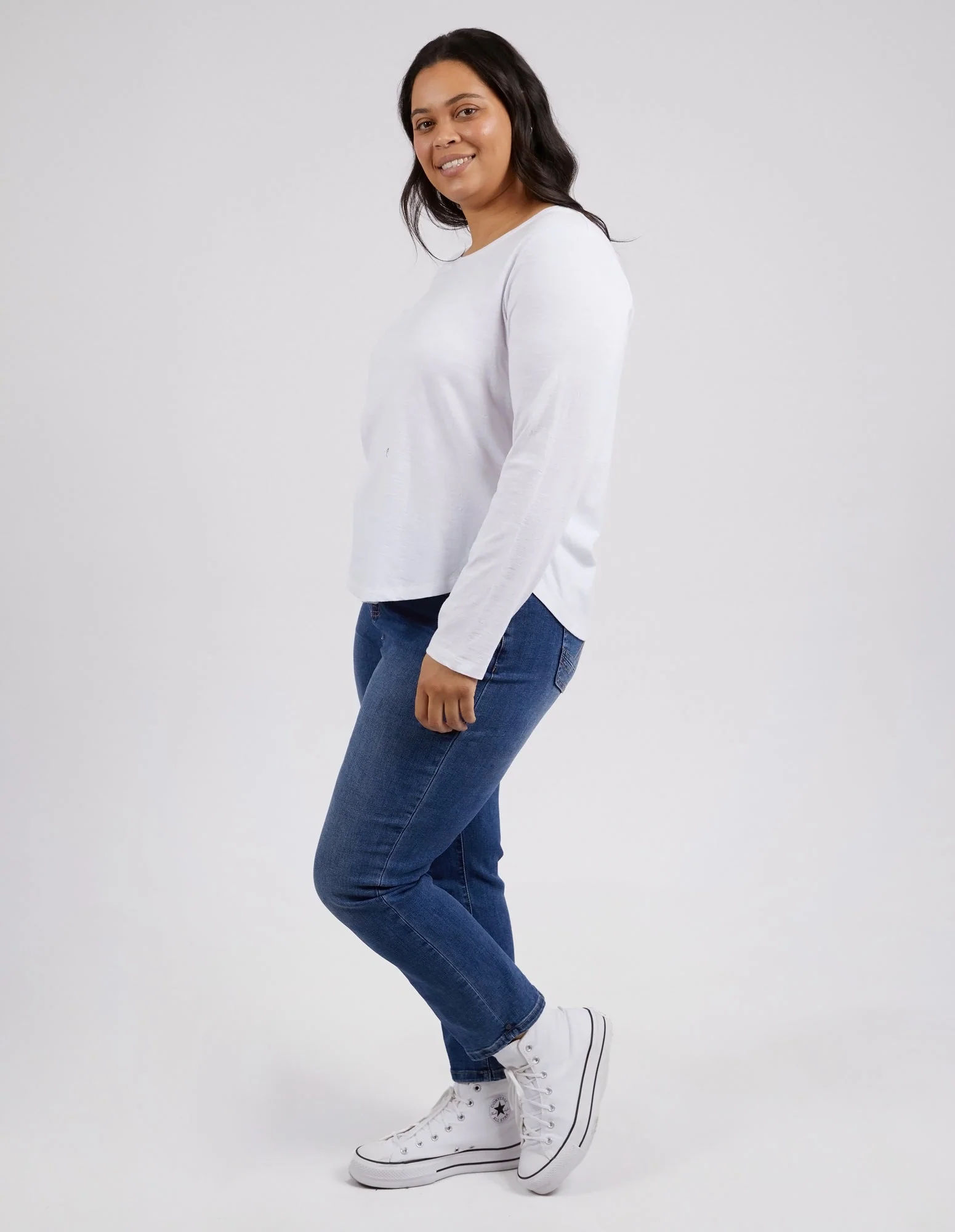 Elm Everyday L/S Tee White - Image 6