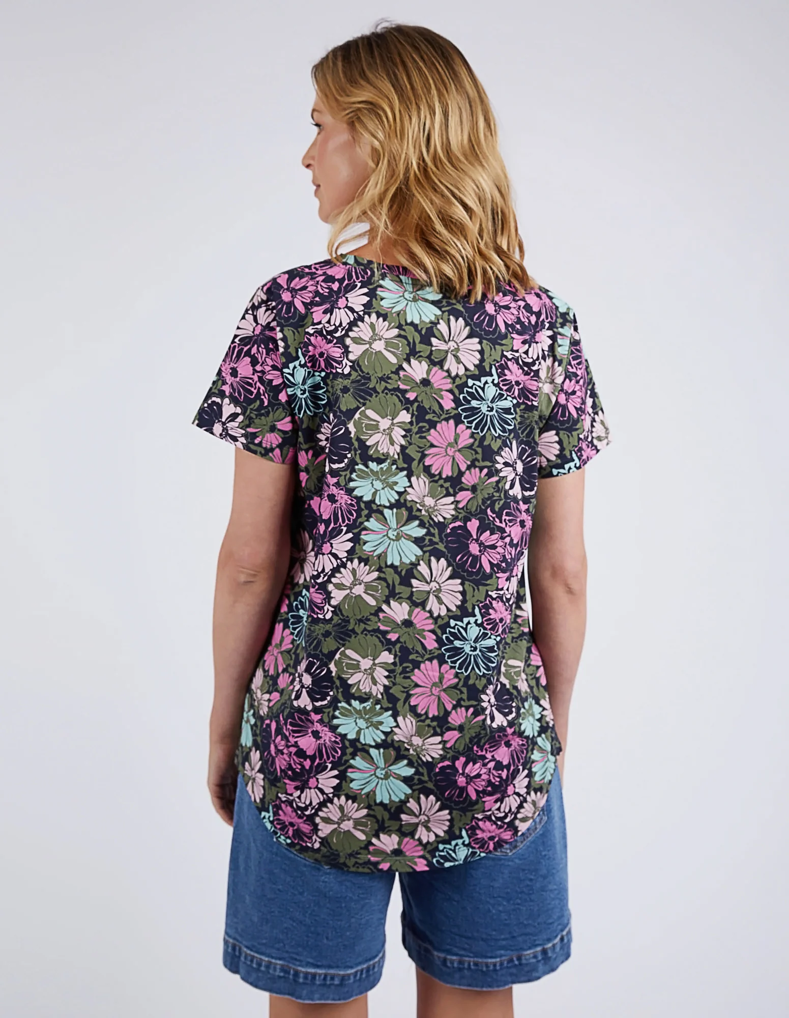 Elm Florentina Vee Tee Navy - Image 7