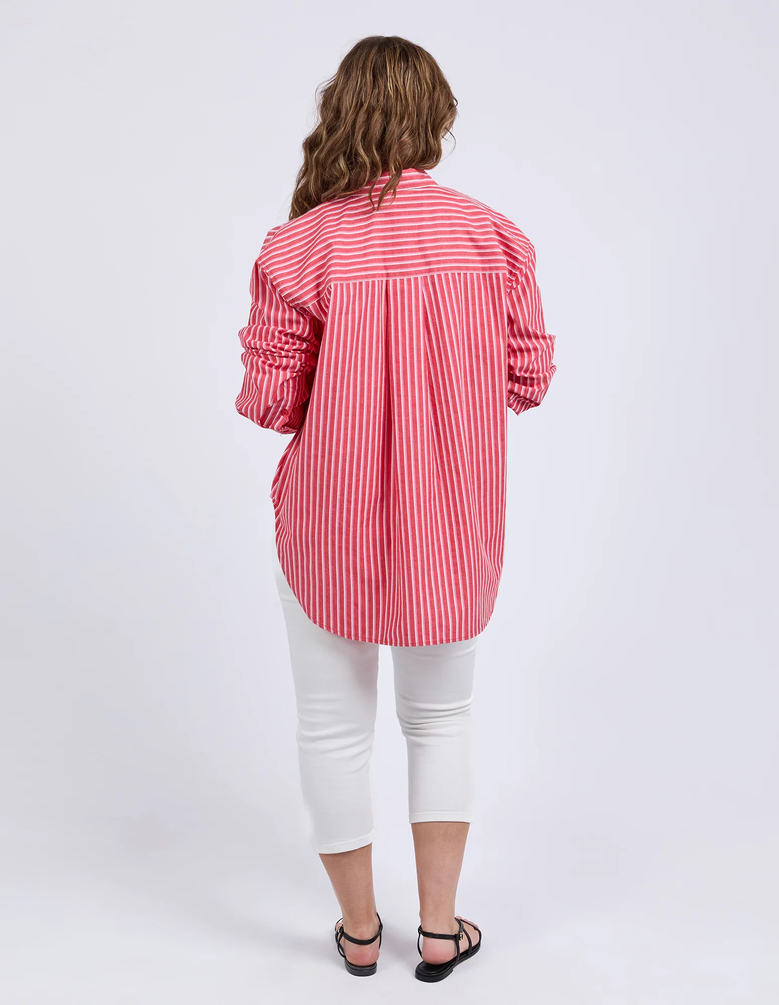 Elm Frankie Striped Shirt Cayenne Stripe - Image 9