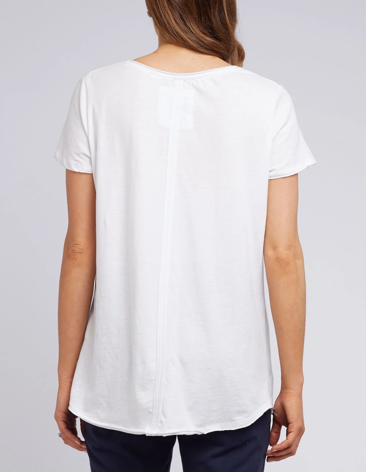 Elm Fundamental Vee Tee White - Image 5
