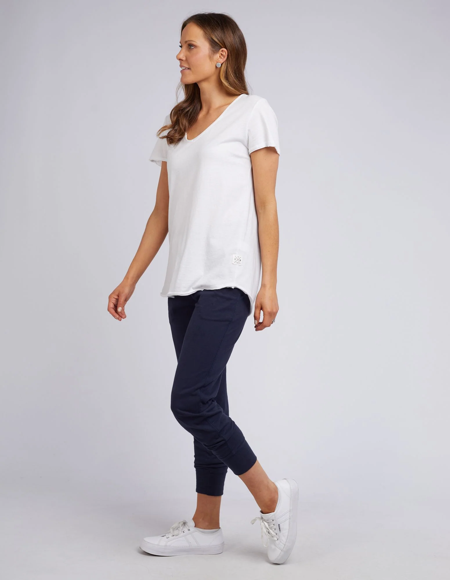 Elm Fundamental Vee Tee White - Image 6