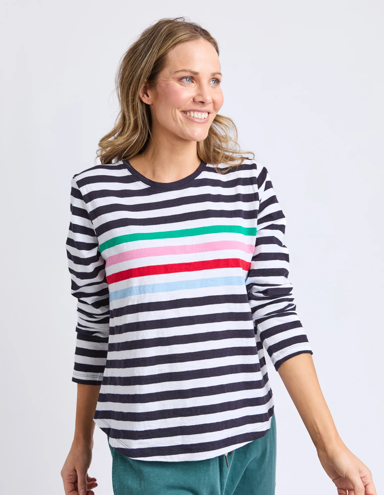 Elm Harmony L/S Tee Stripe - Image 2