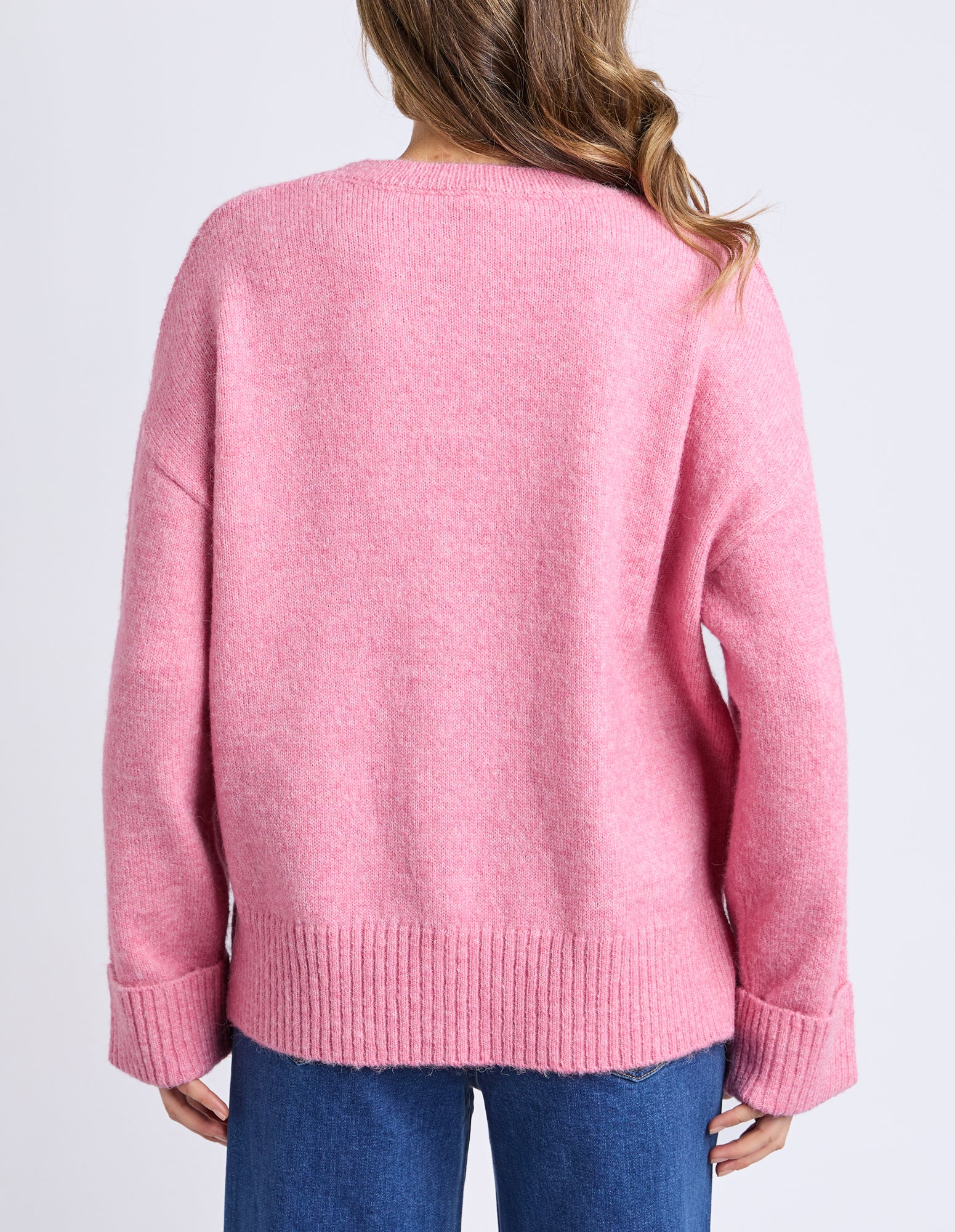 Elm Intersia Heart Knit Quartz Pink - Image 7
