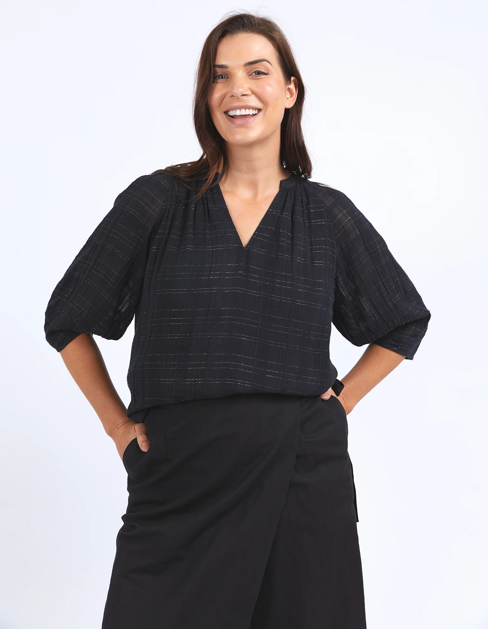Elm Isabella Blouse Black