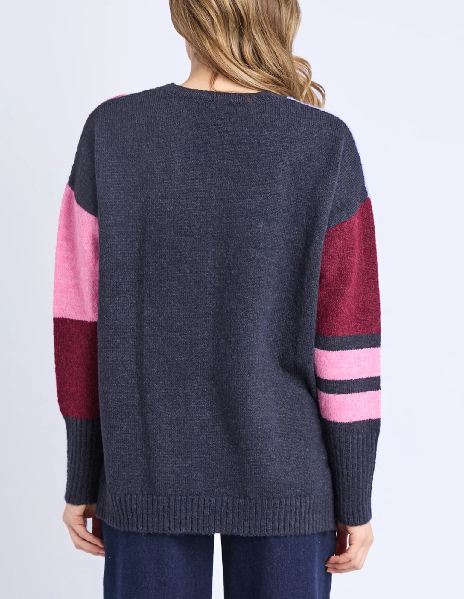 Elm Kit Knit Multicoloured Panels Jumper - Image 6