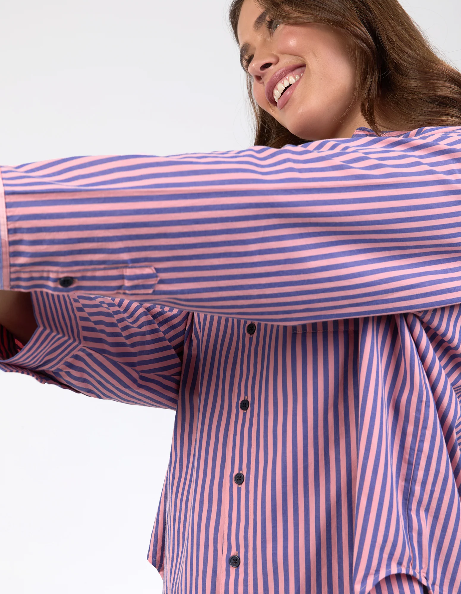 Elm Lila Stripe Shirt French Blue Charm Pink Stripe - Image 4