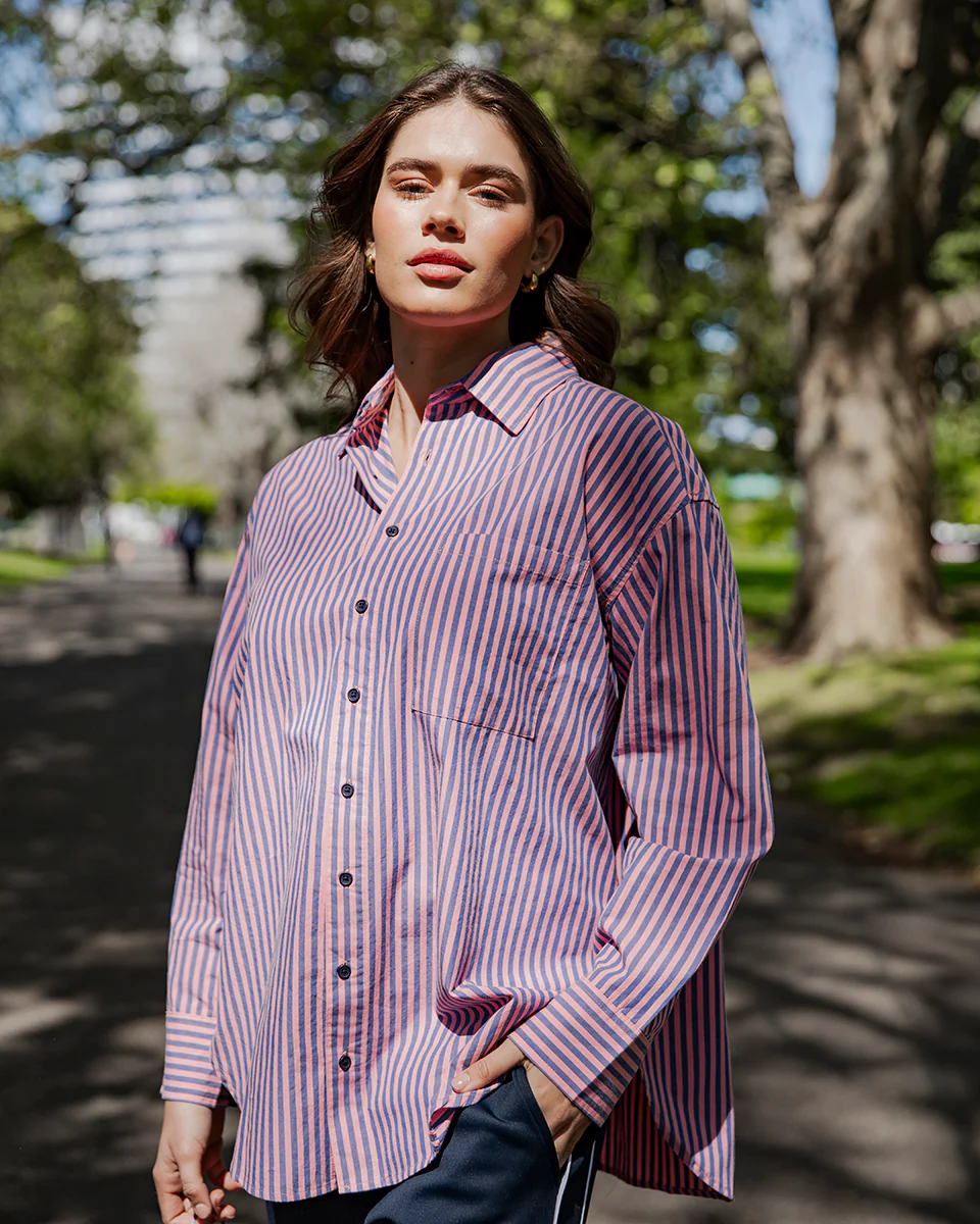 Elm Lila Stripe Shirt French Blue Charm Pink Stripe - Image 6