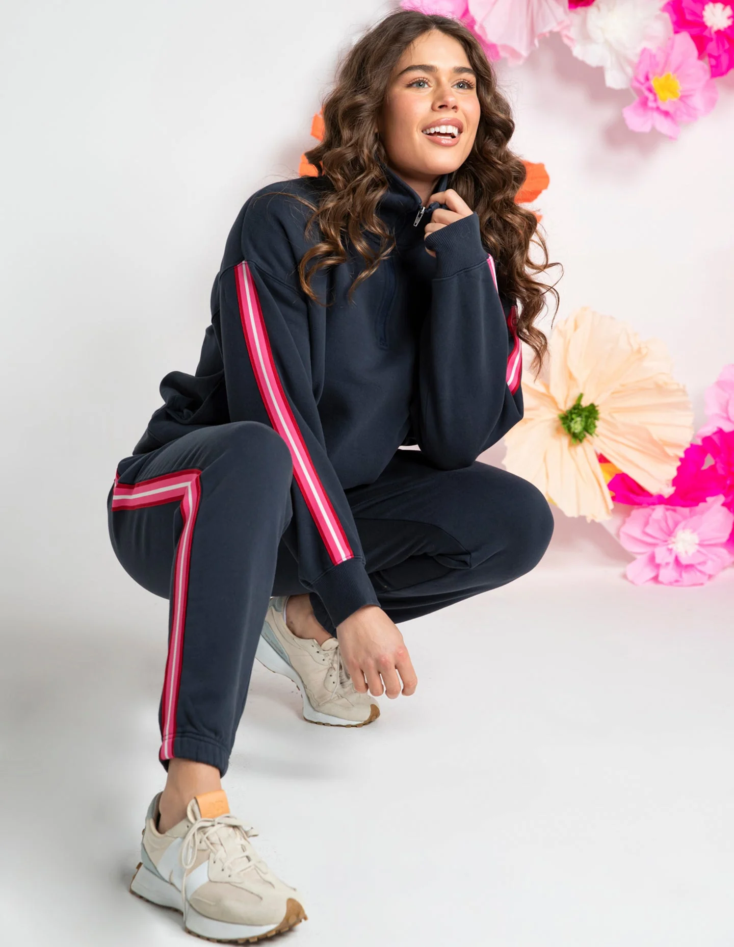 Elm Lover 1/4 Zip Navy - Image 2