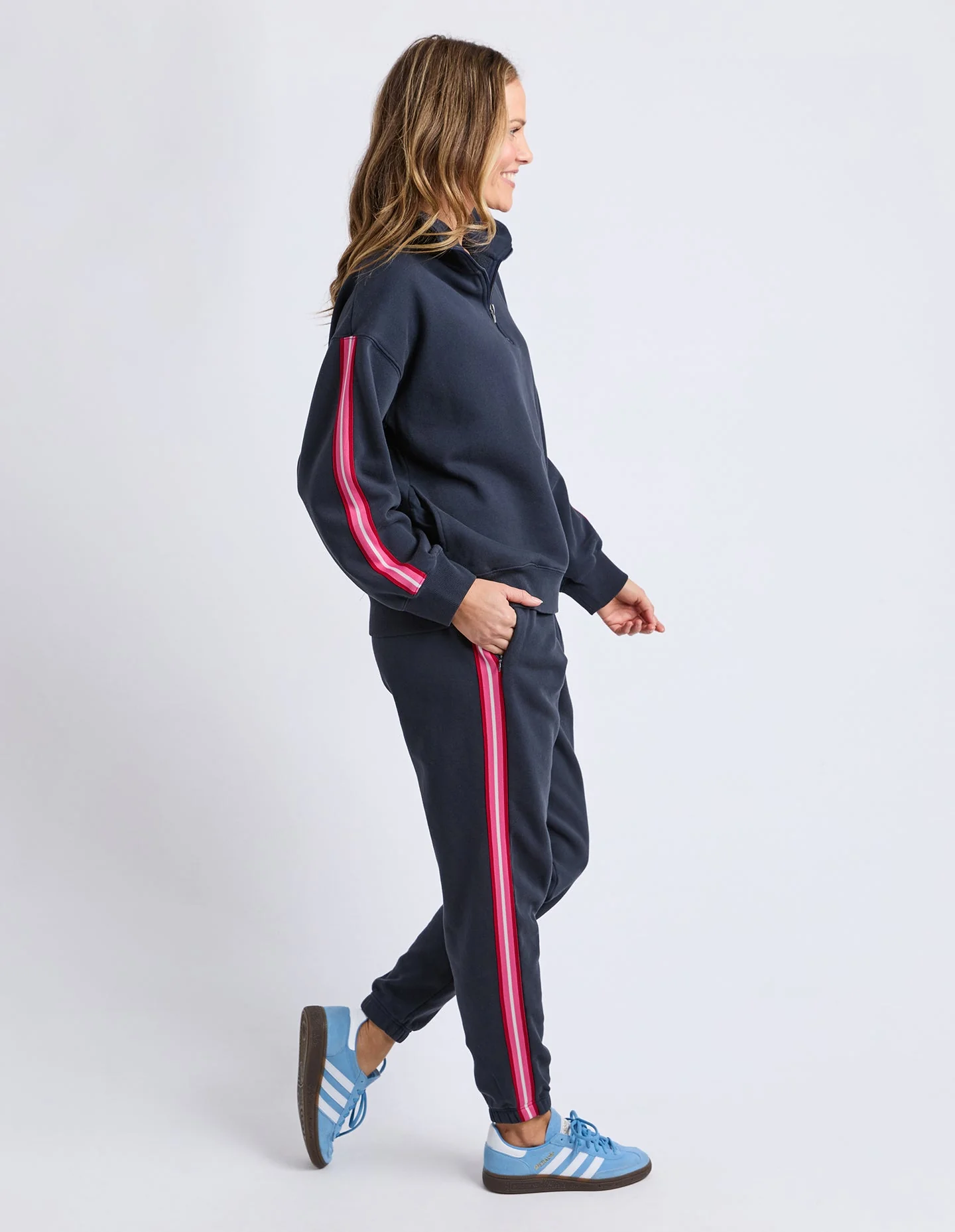 Elm Lover 1/4 Zip Navy - Image 6