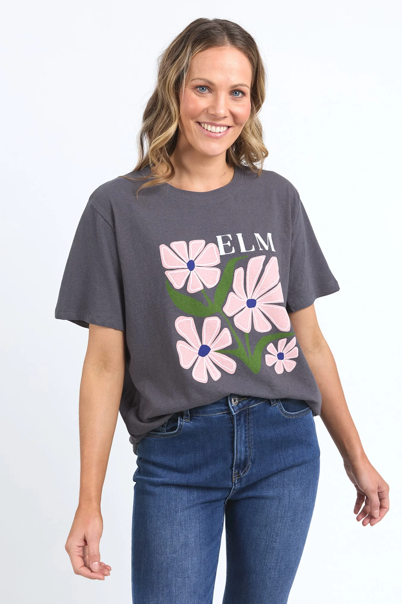 Elm Lula Tee Washed Black