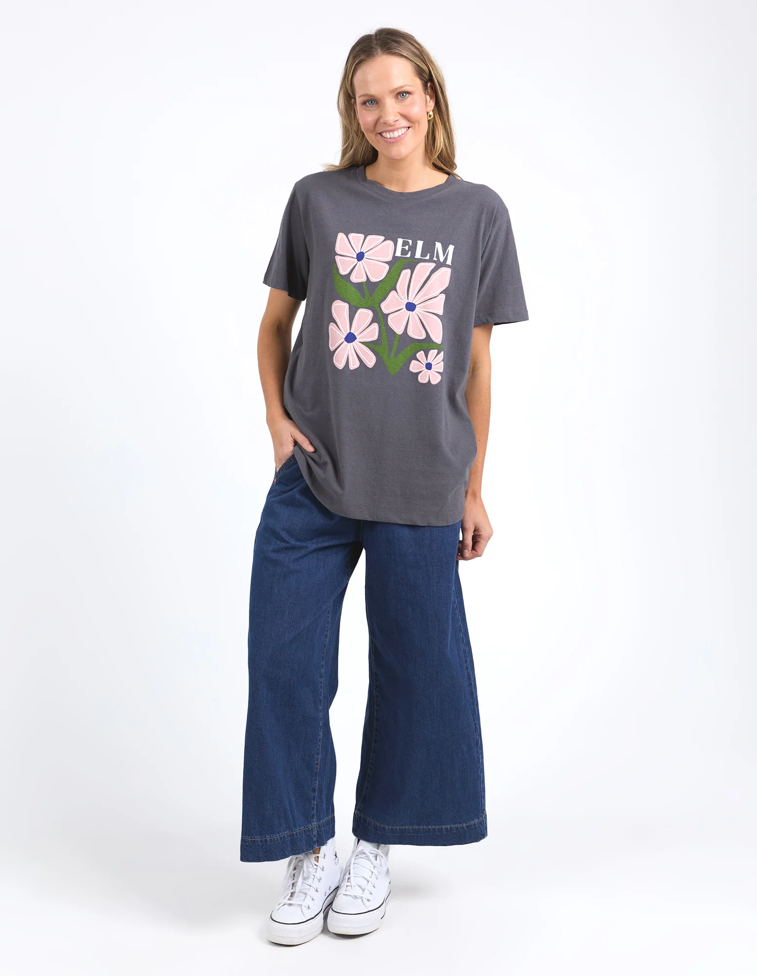Elm Lula Tee Washed Black - Image 4