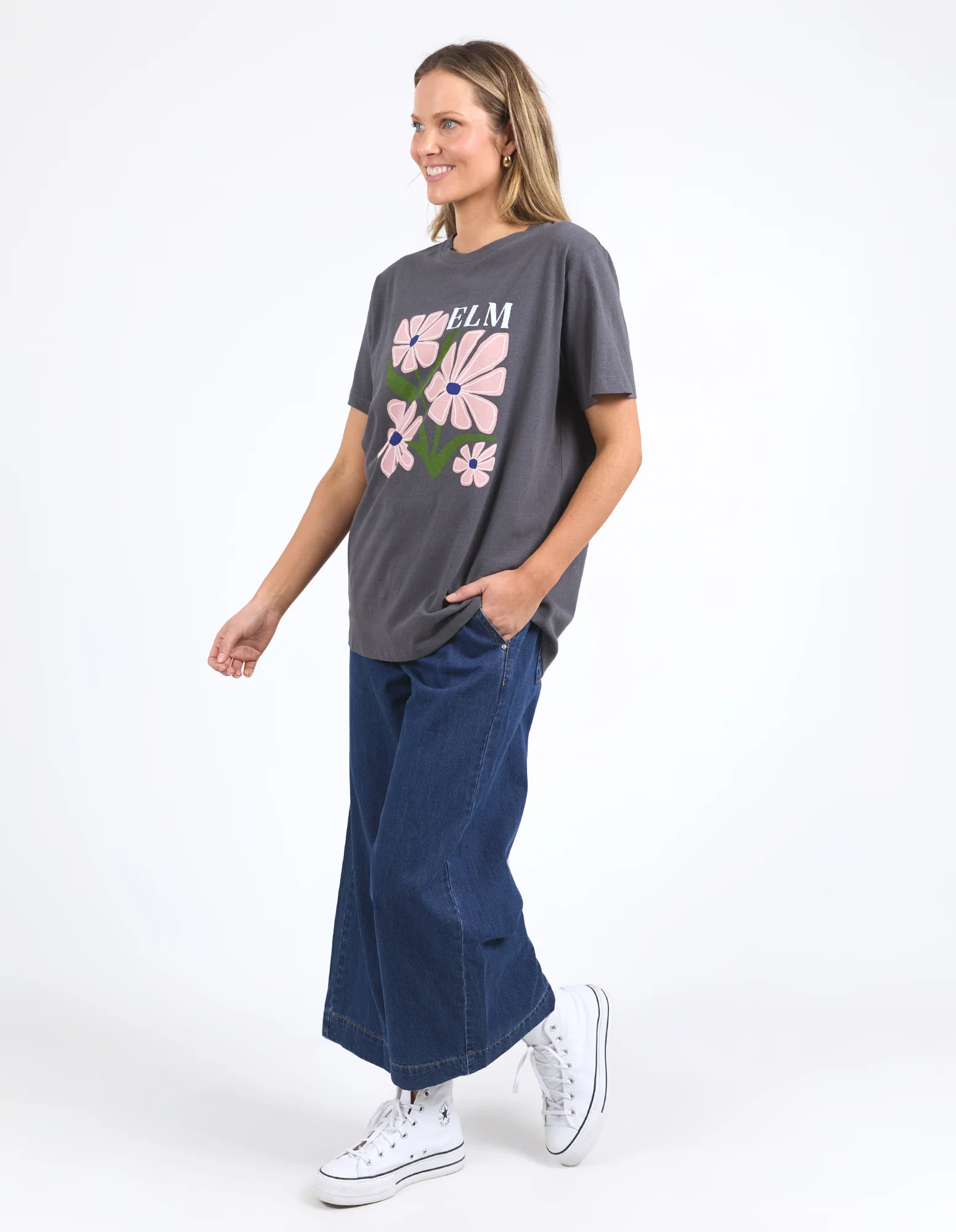 Elm Lula Tee Washed Black - Image 5