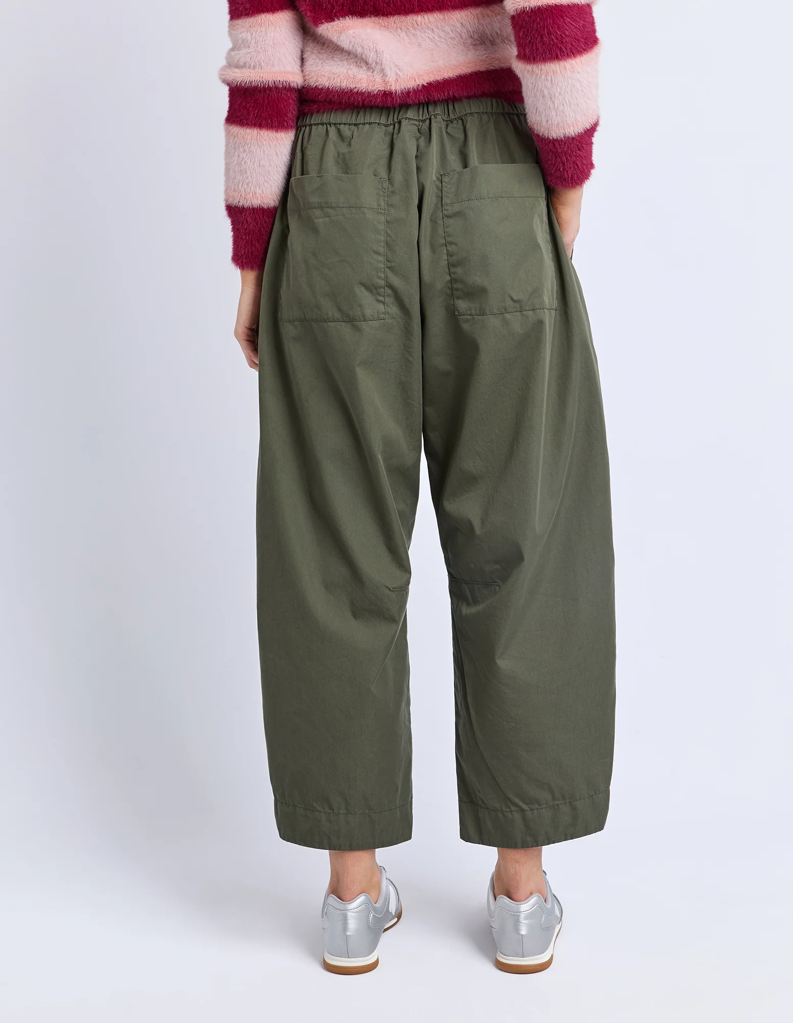 Elm Lund Barrel Leg Pant Basil - Image 7