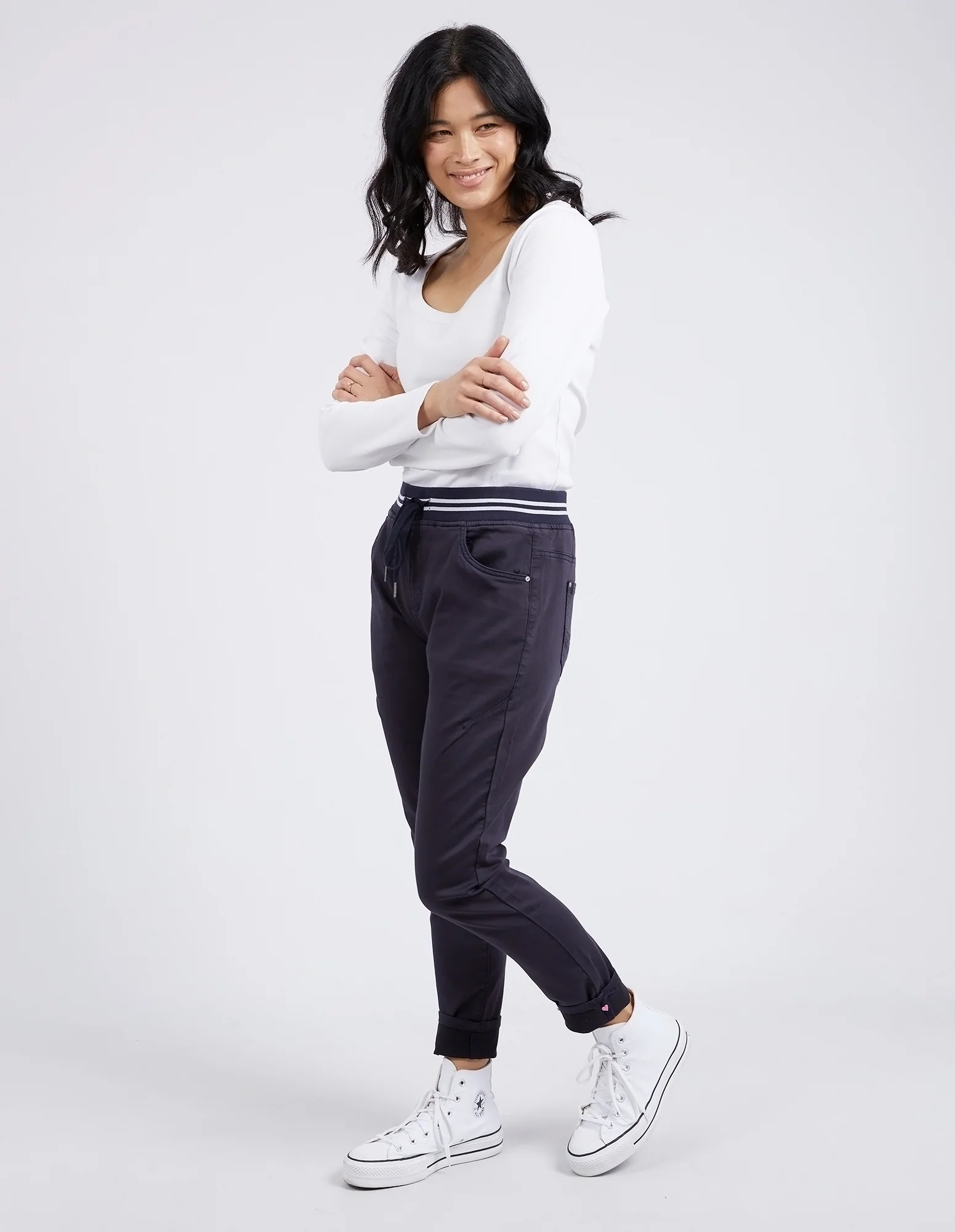 Elm Margo Cargo Jogger Navy - Image 3