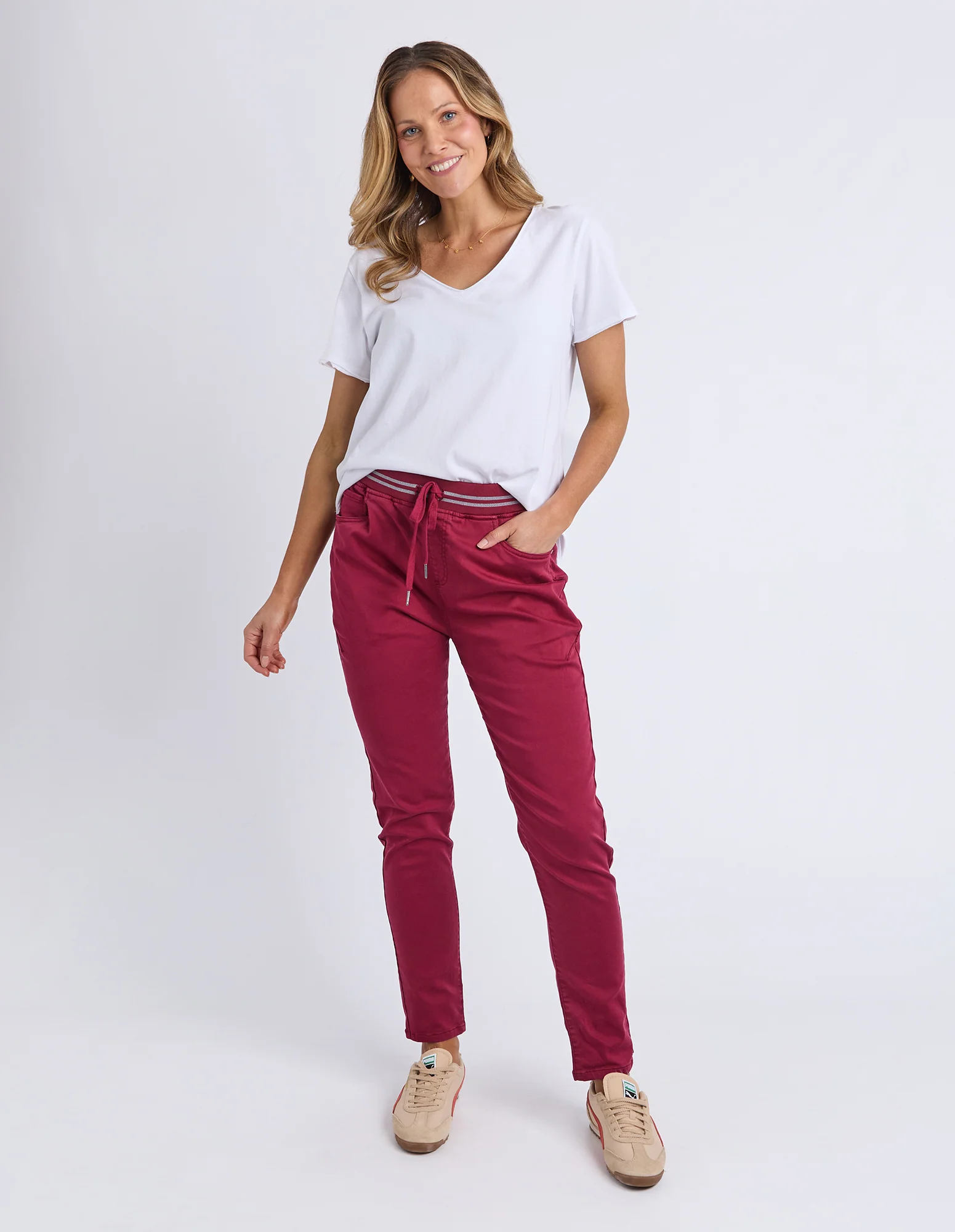 Elm Margo Jogger Maroon - Image 2