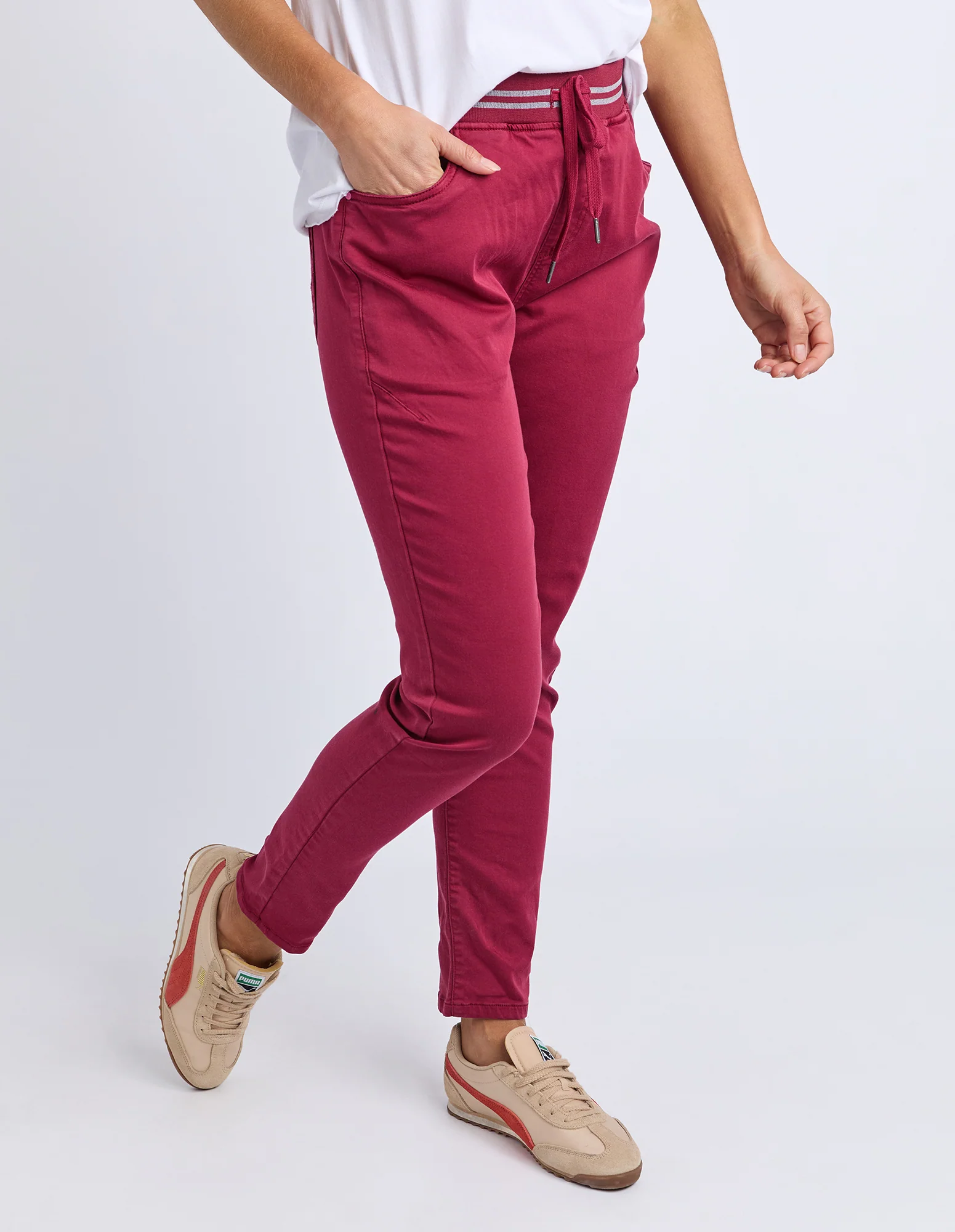 Elm Margo Jogger Maroon - Image 4