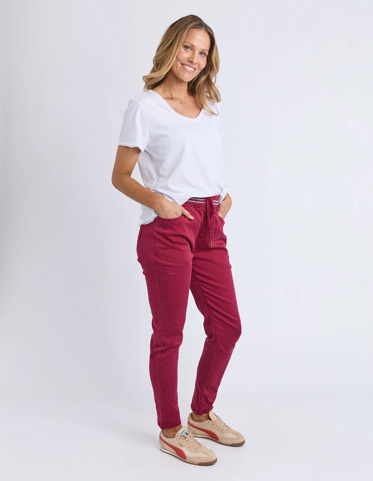 Elm Margo Jogger Maroon - Image 5