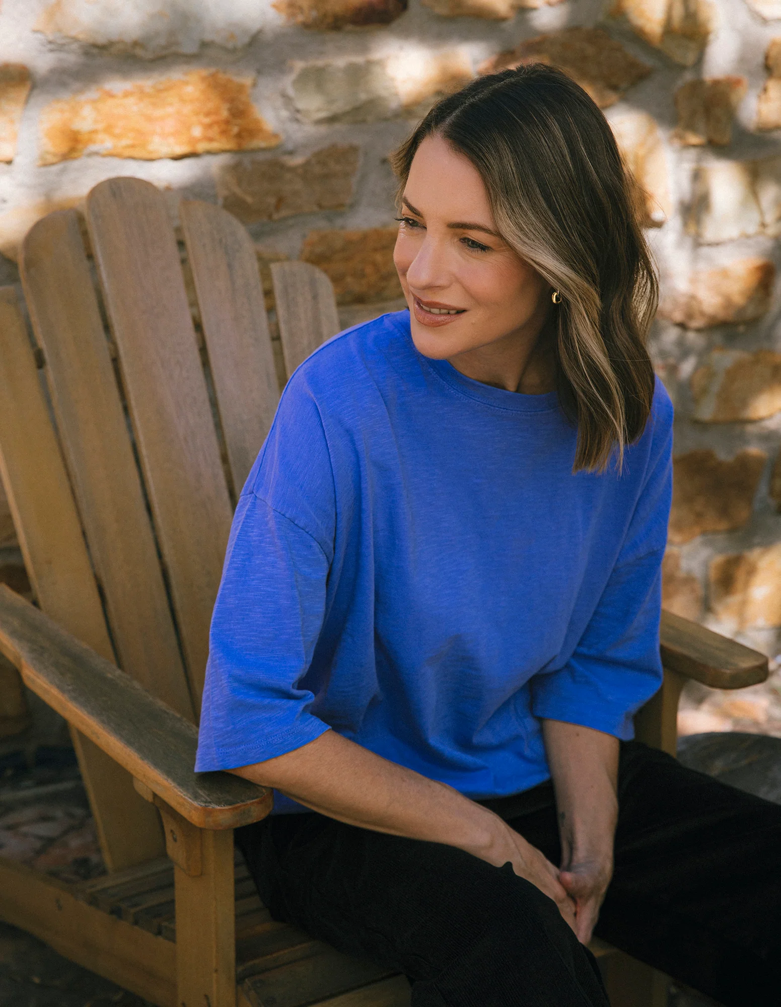 Elm Mazie Sweat Cornflower