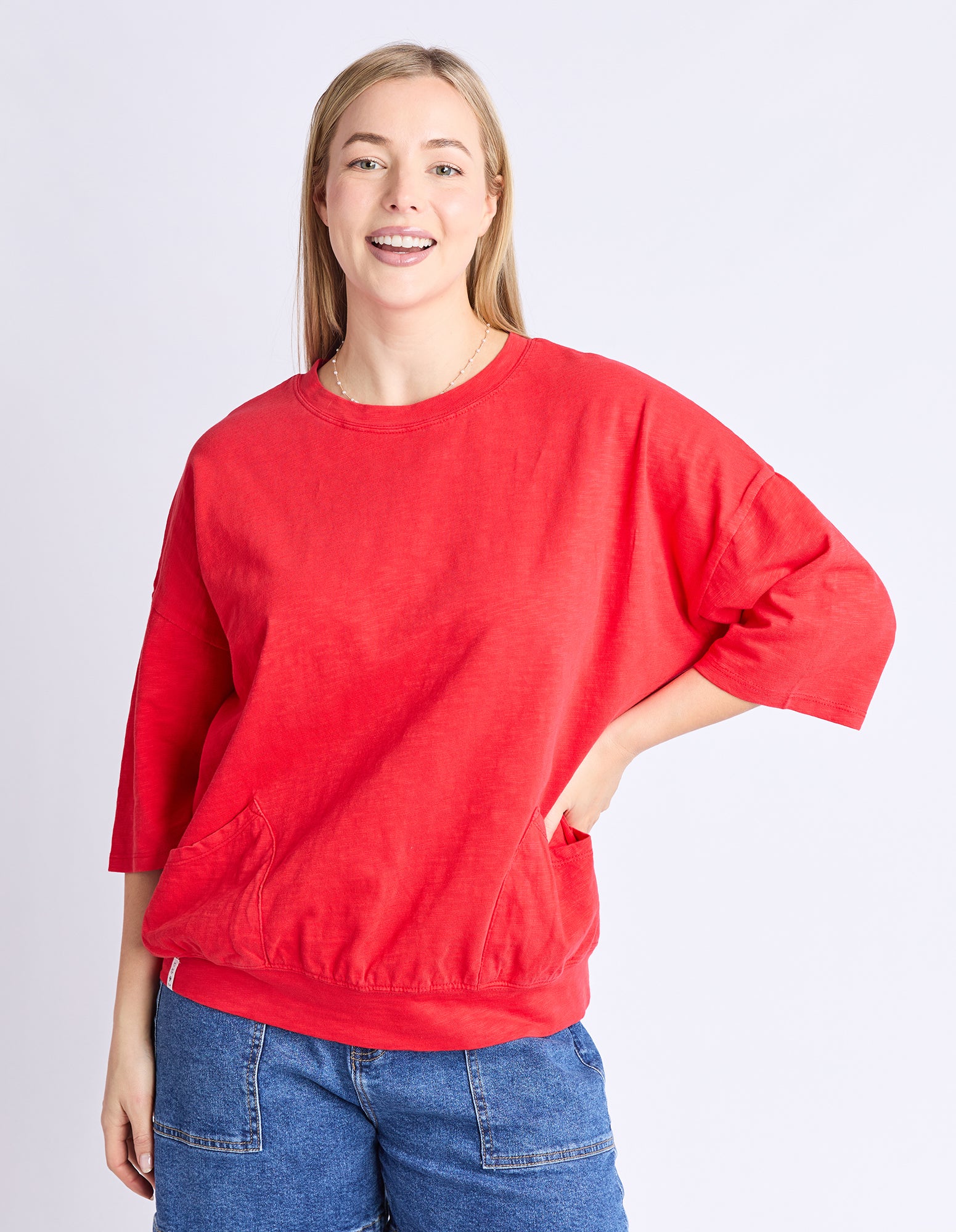 Elm Mazie Sweat Poppy - Image 2