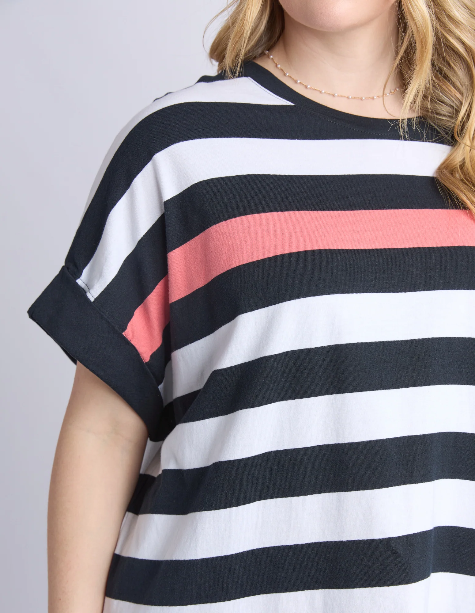 Elm Mckinley Dress Black And White Stripe - Image 4