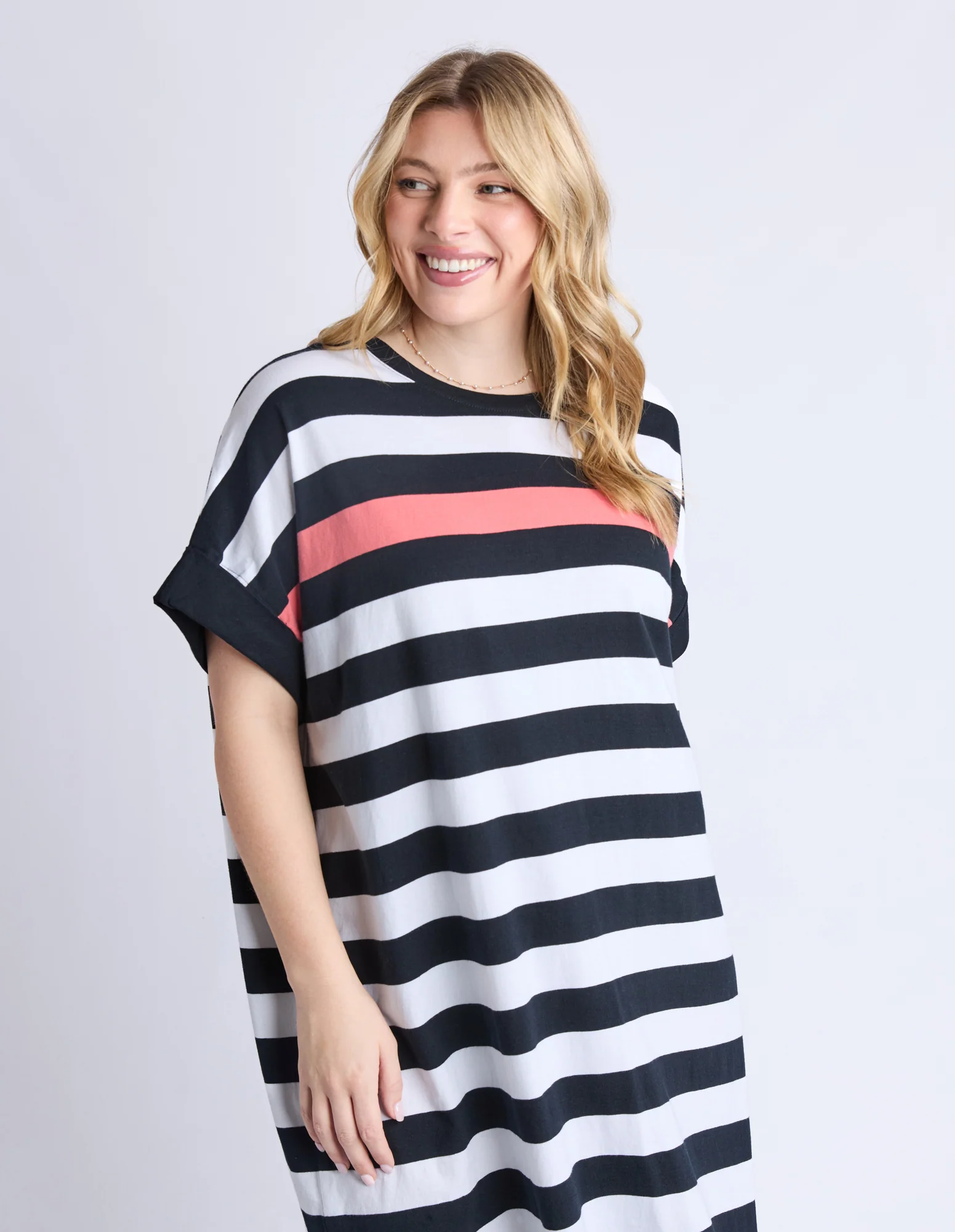 Elm Mckinley Dress Black And White Stripe - Image 5