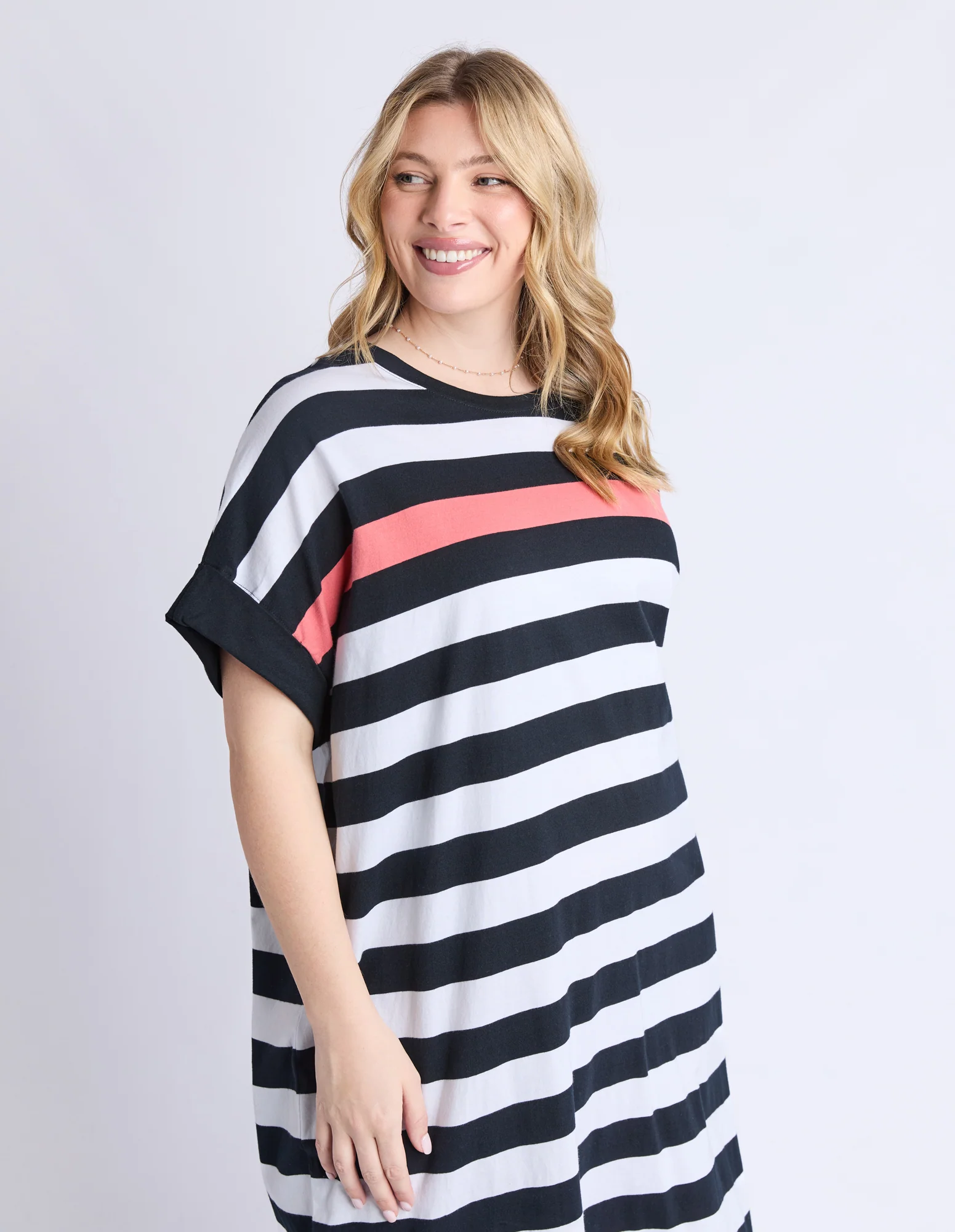 Elm Mckinley Dress Black And White Stripe - Image 6