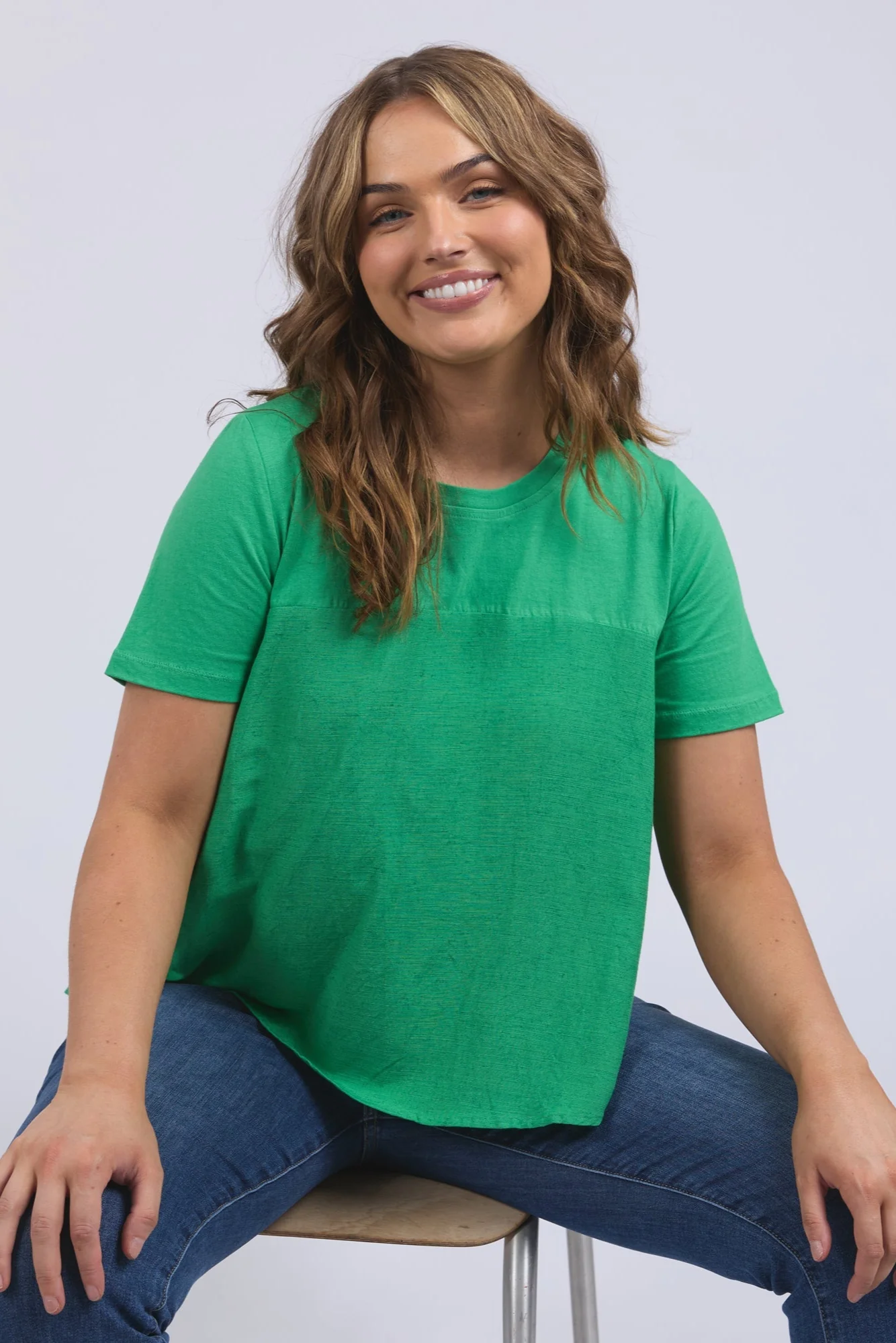 Elm Melrose Top Spring Green - Image 2