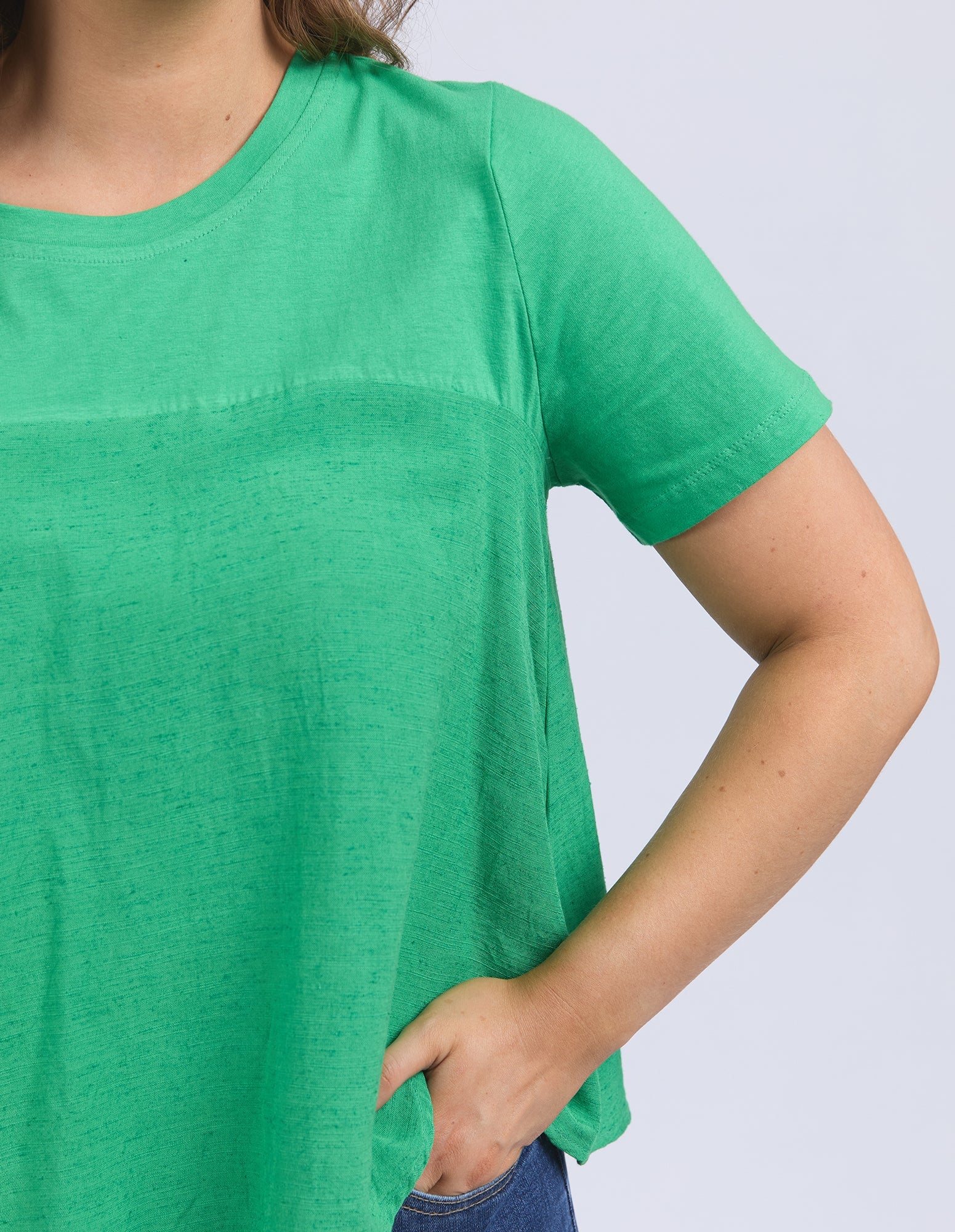 Elm Melrose Top Spring Green - Image 3